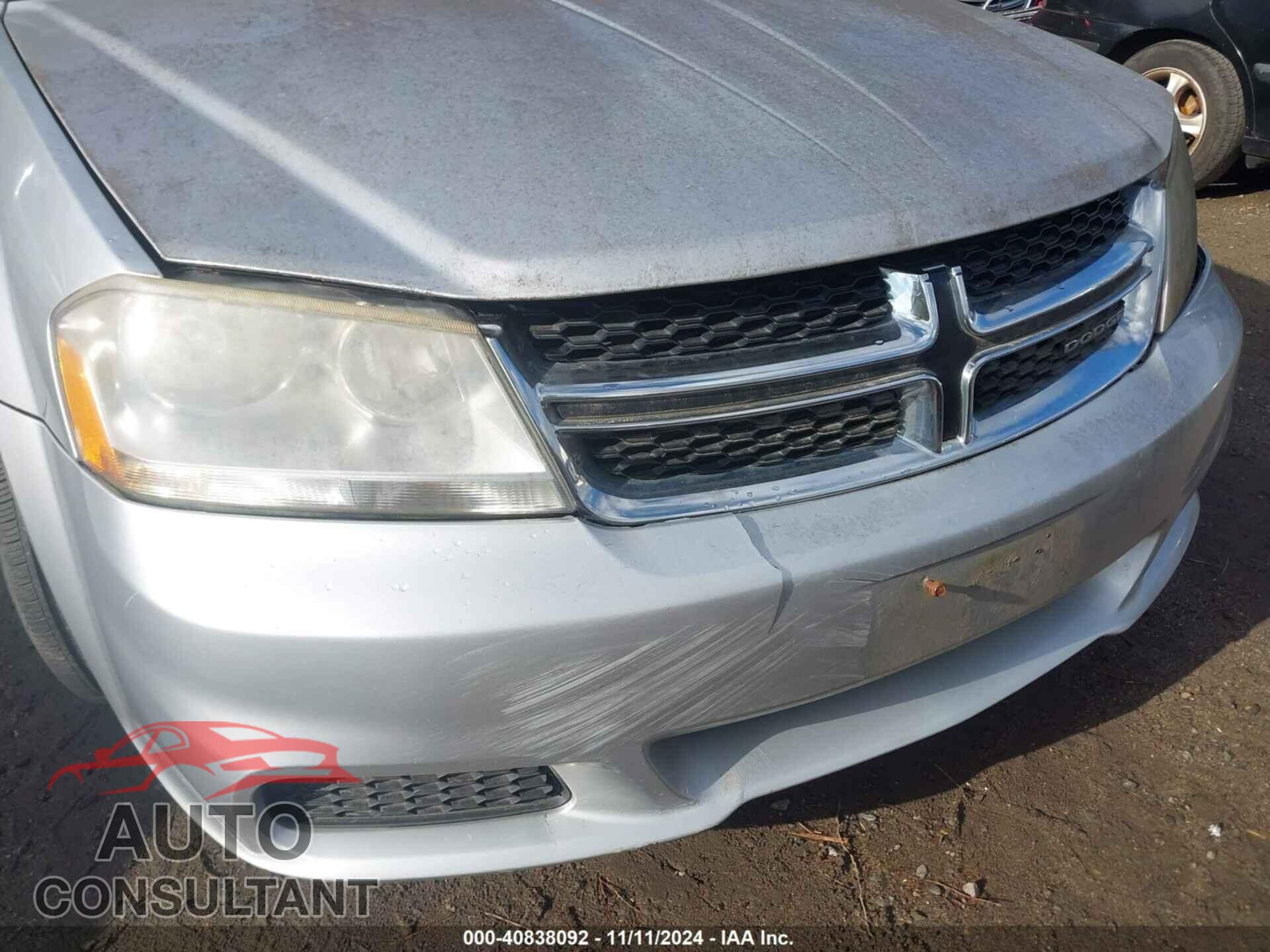 DODGE AVENGER 2012 - 1C3CDZAB3CN122742