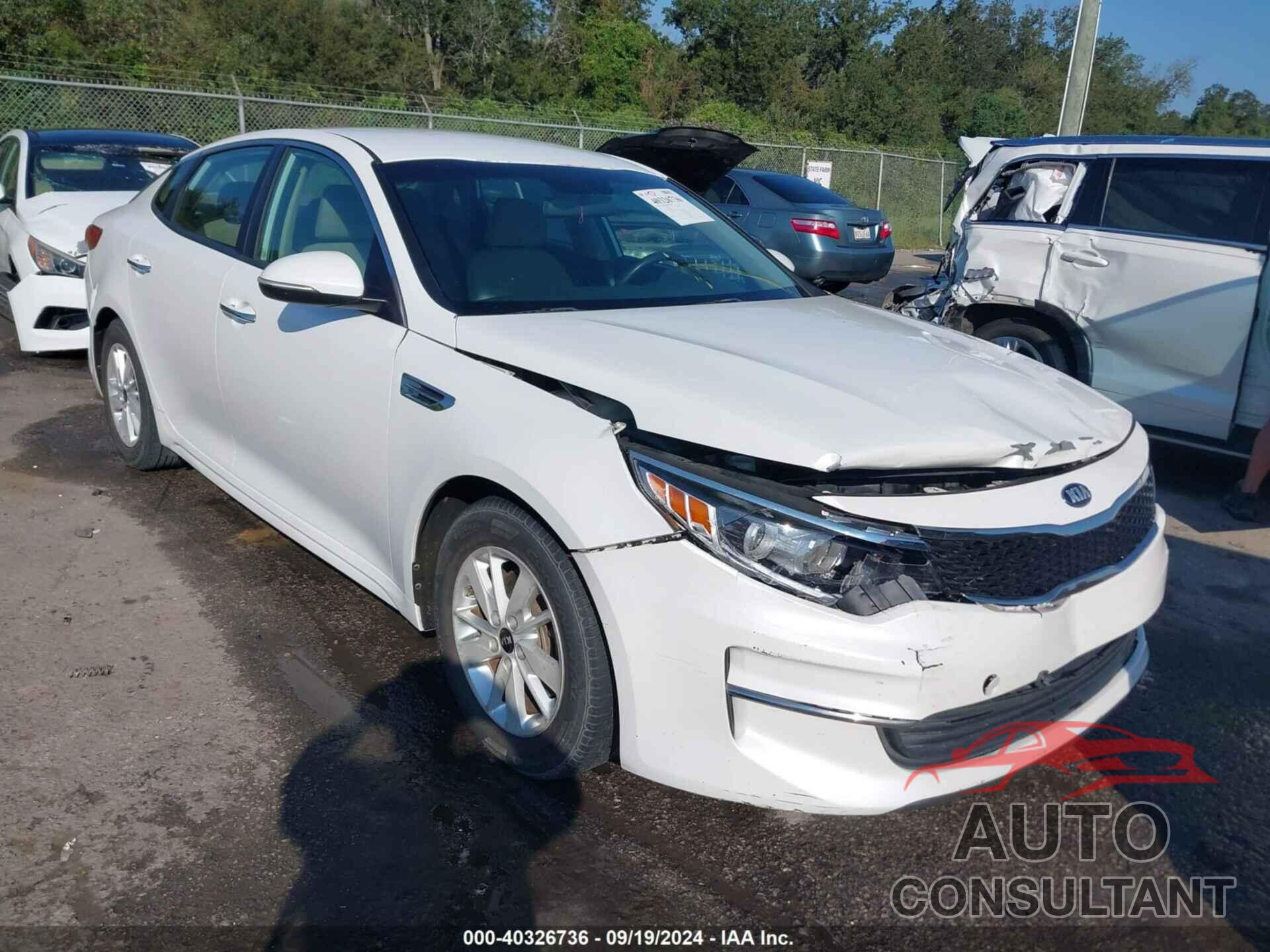 KIA OPTIMA 2016 - KNAGT4L30G5100662