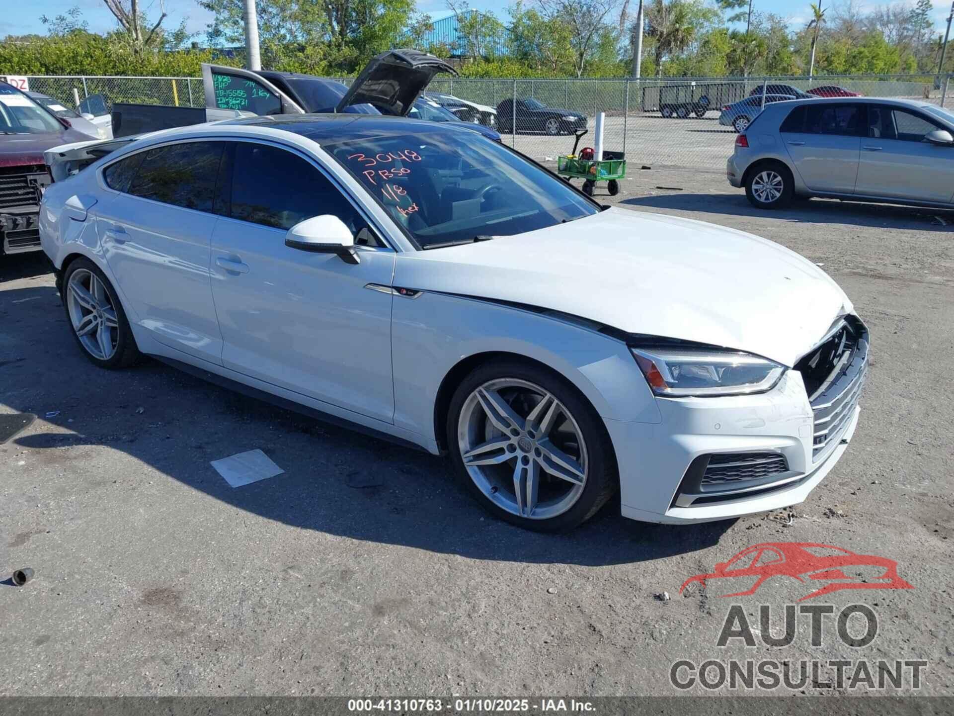 AUDI A5 SPORTBACK 2018 - WAUENCF59JA103048