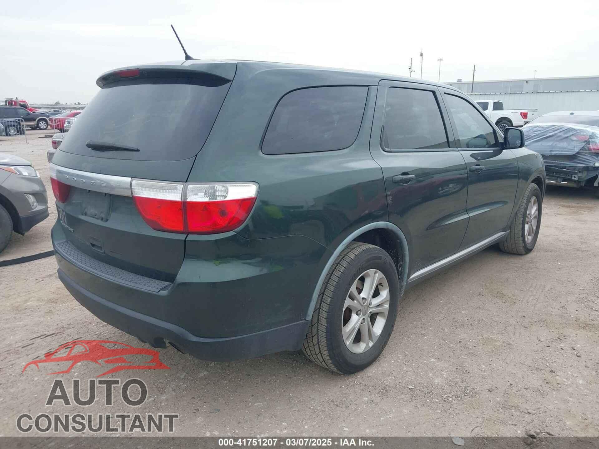 DODGE DURANGO 2011 - 1D4RD2GG8BC630461