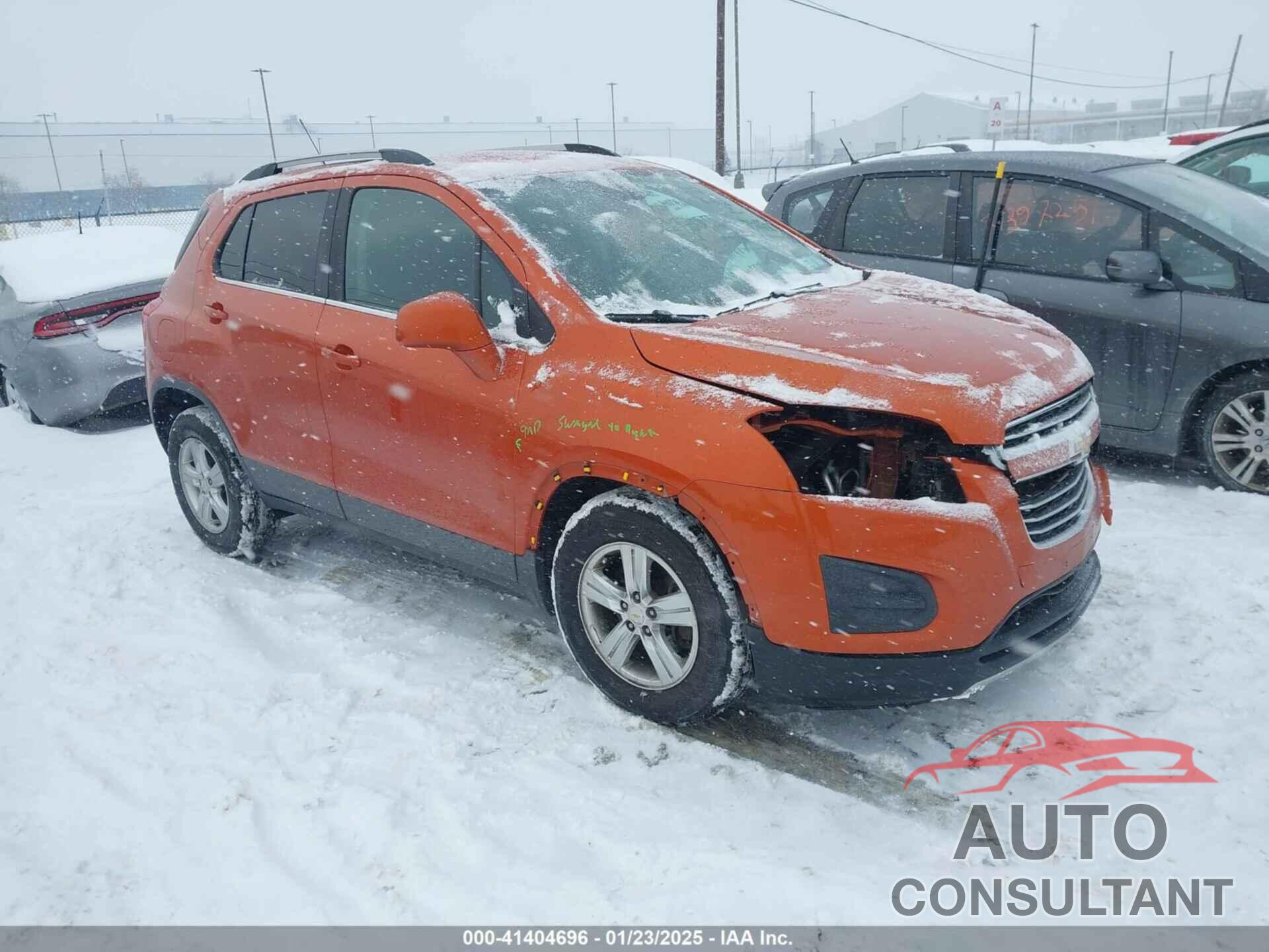 CHEVROLET TRAX 2016 - KL7CJLSB8GB698542