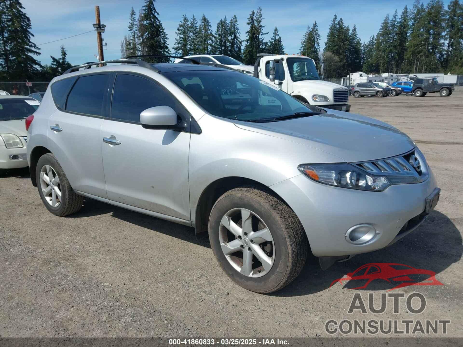 NISSAN MURANO 2009 - JN8AZ18WX9W114112