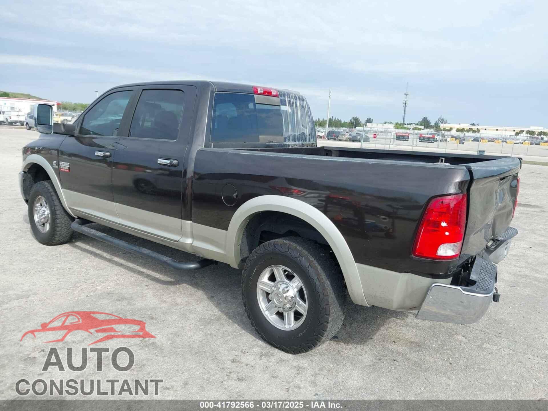 DODGE RAM 2500 2010 - 3D7UT2CL5AG172425