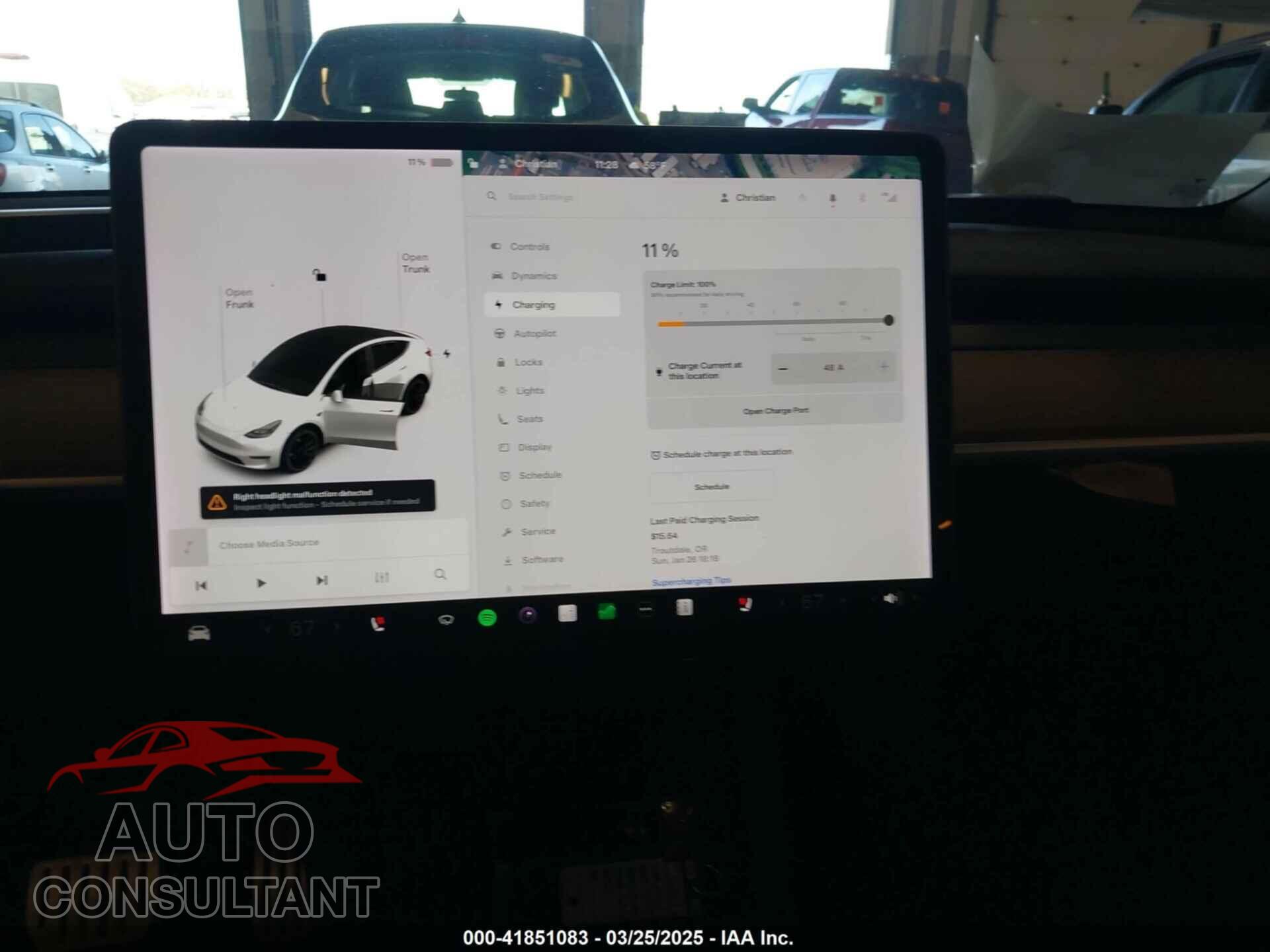 TESLA MODEL Y 2021 - 5YJYGDEF4MF263473