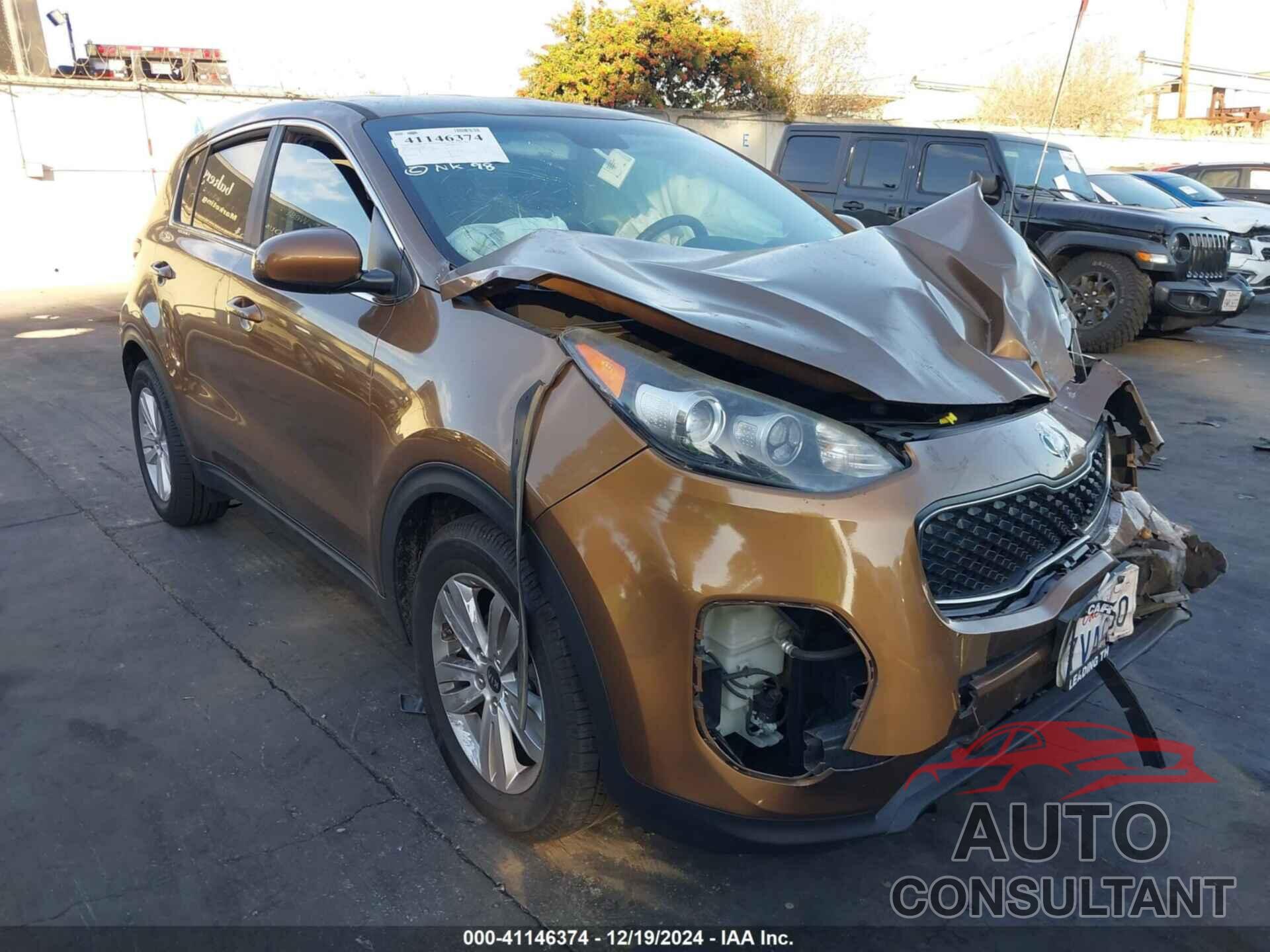 KIA SPORTAGE 2017 - KNDPM3AC6H7171058