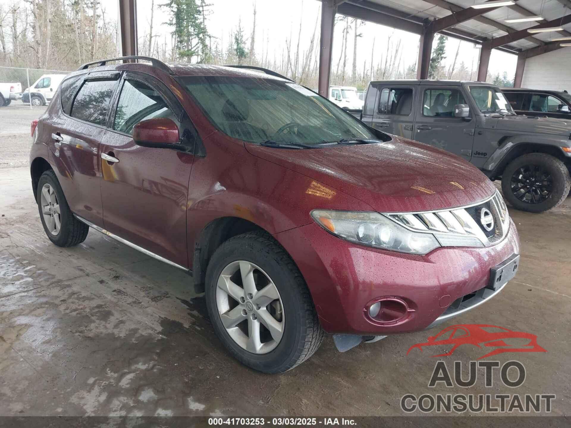 NISSAN MURANO 2010 - JN8AZ1MW3AW101440