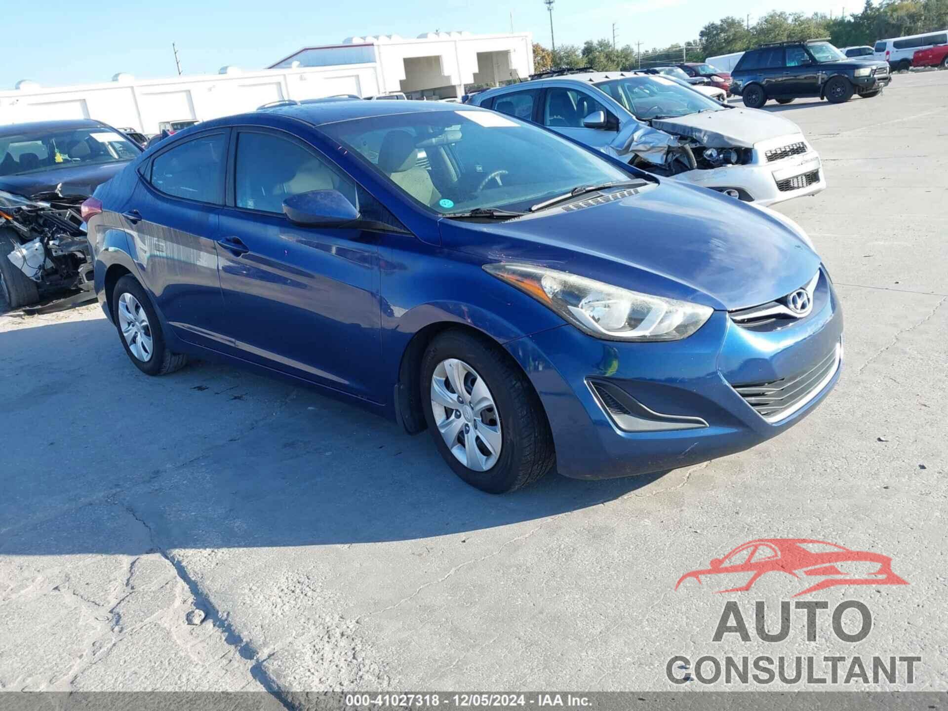 HYUNDAI ELANTRA 2016 - 5NPDH4AE5GH747960