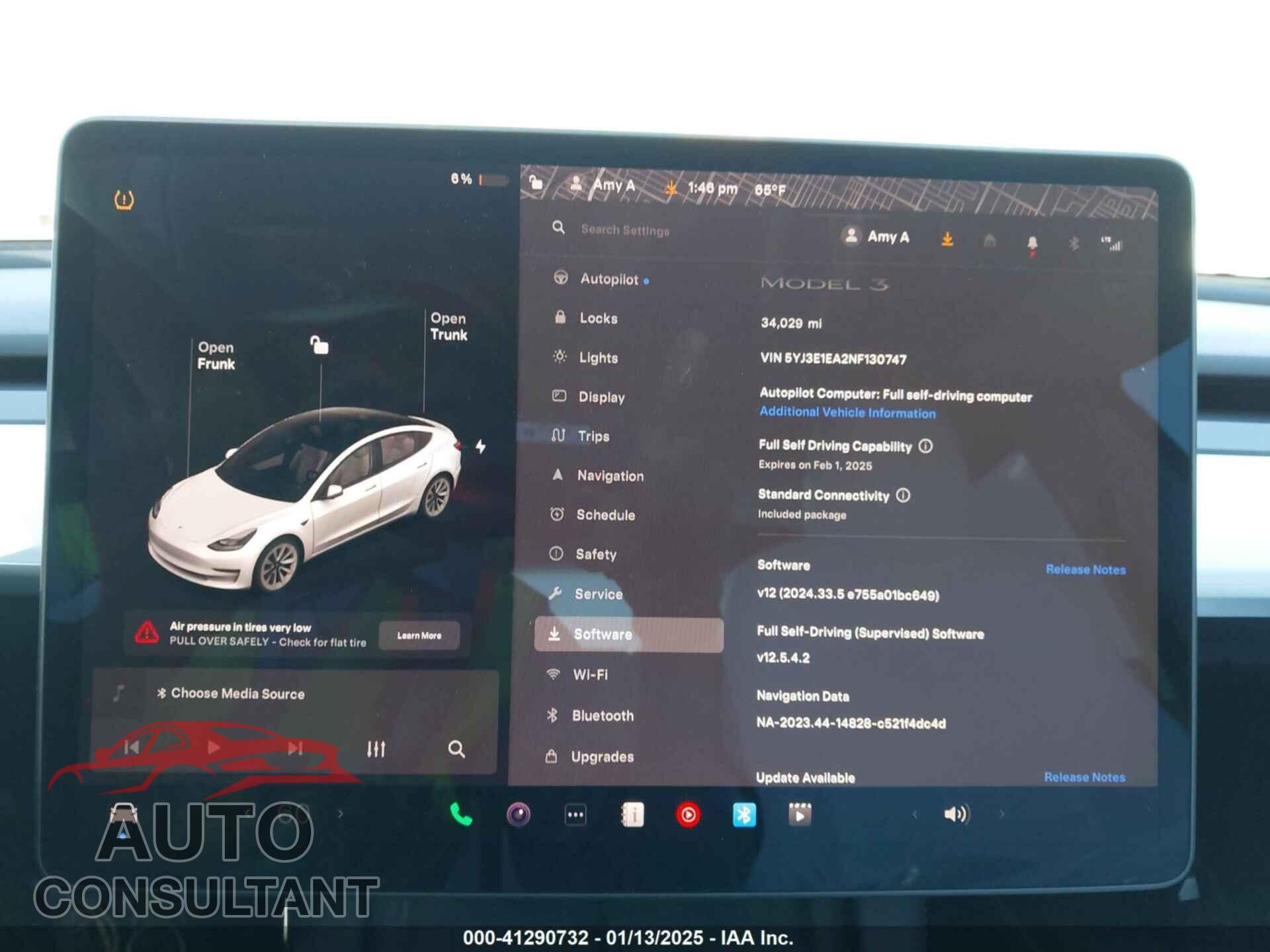 TESLA MODEL 3 2022 - 5YJ3E1EA2NF130747