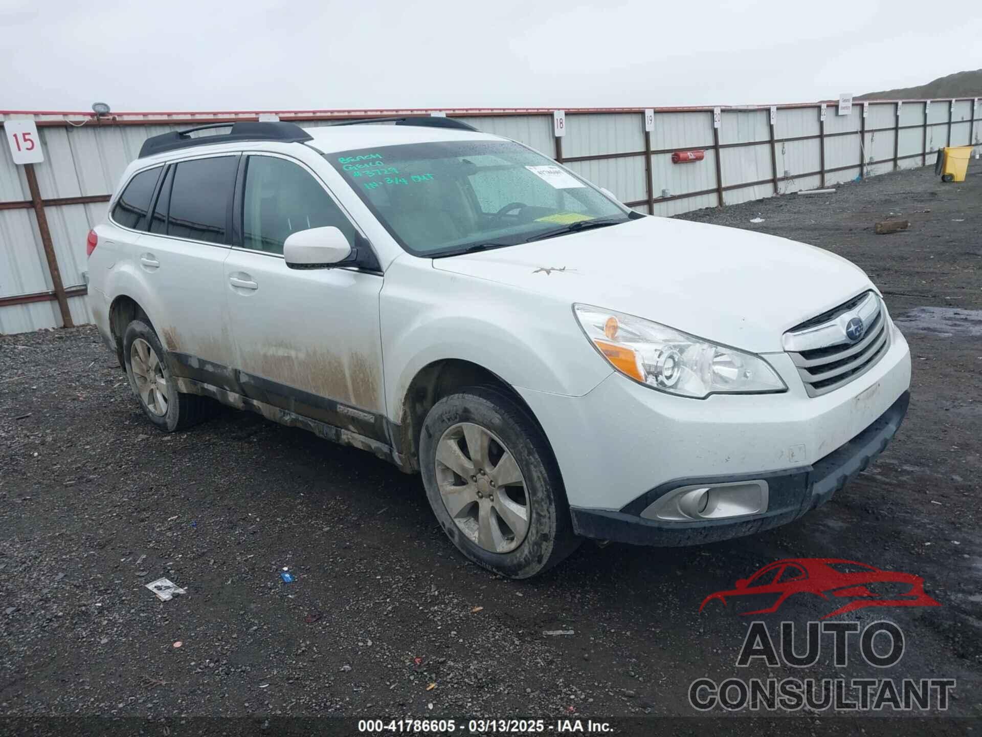 SUBARU OUTBACK 2012 - 4S4BRBCC4C3229926