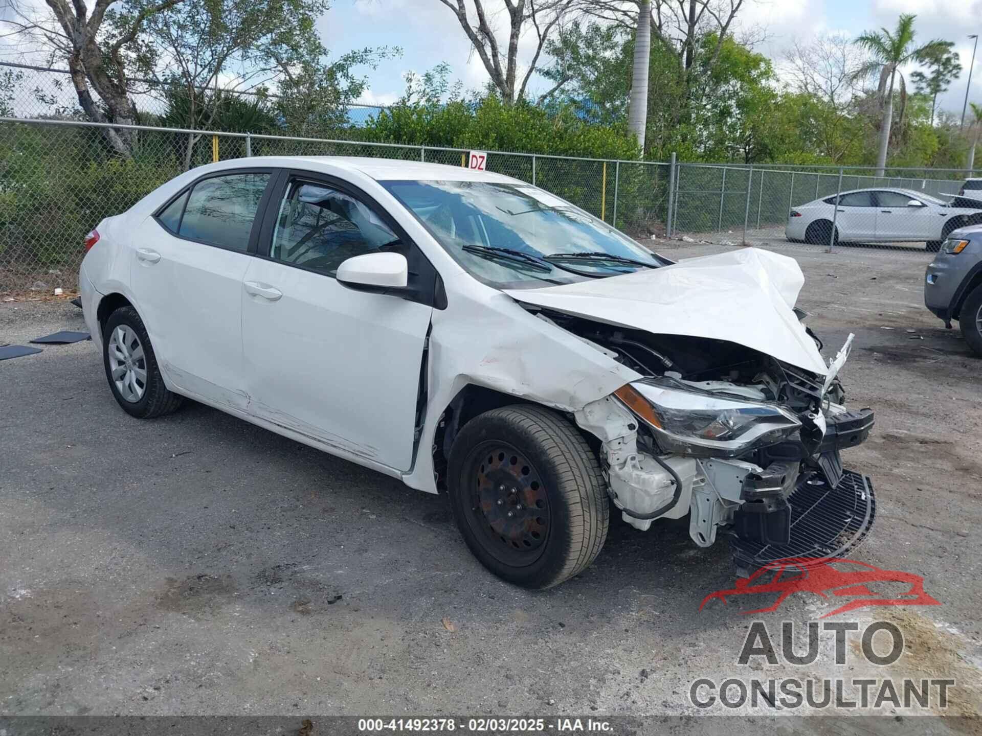 TOYOTA COROLLA 2015 - 2T1BURHE1FC341603