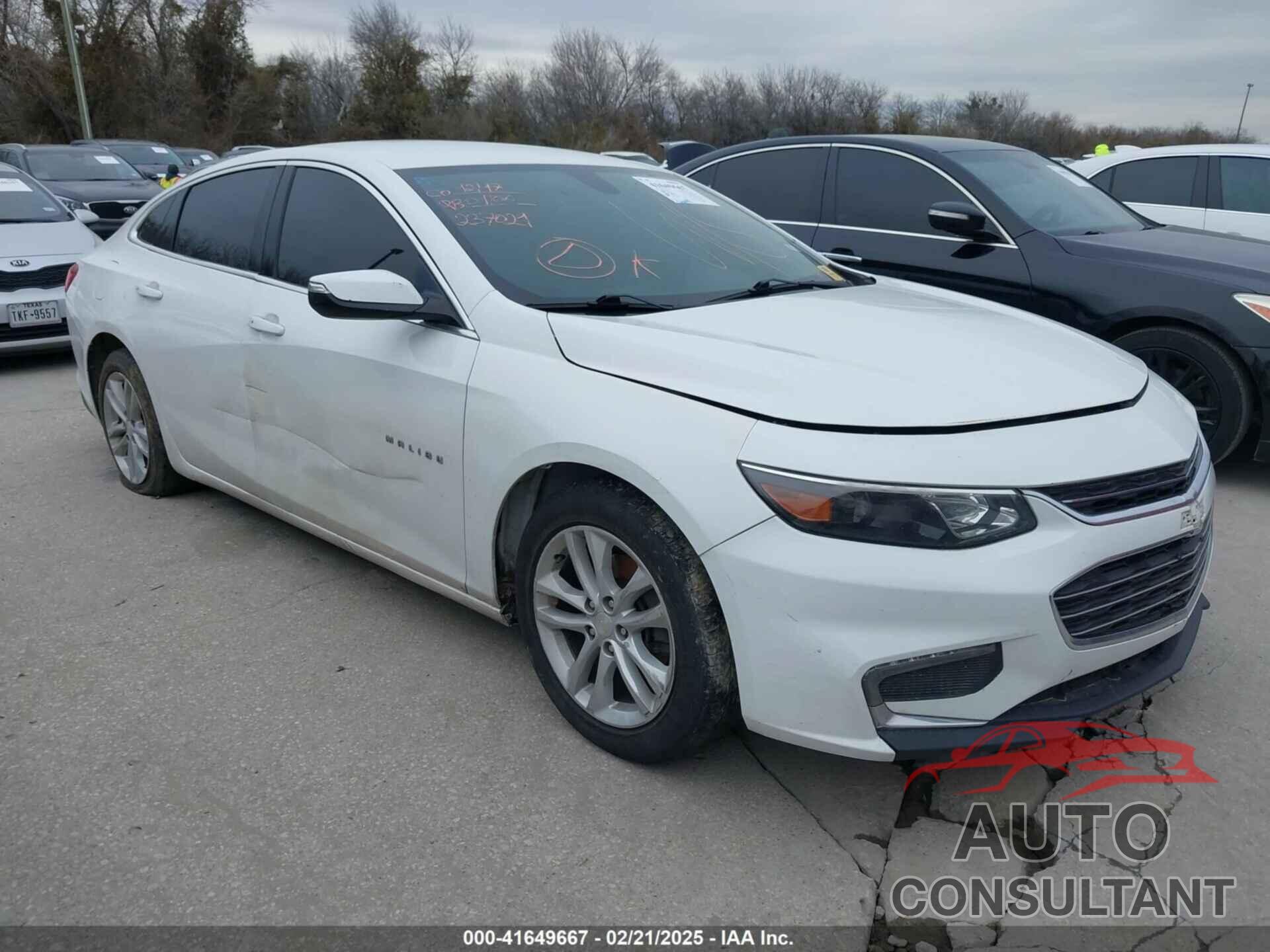 CHEVROLET MALIBU 2016 - 1G1ZE5ST0GF237021