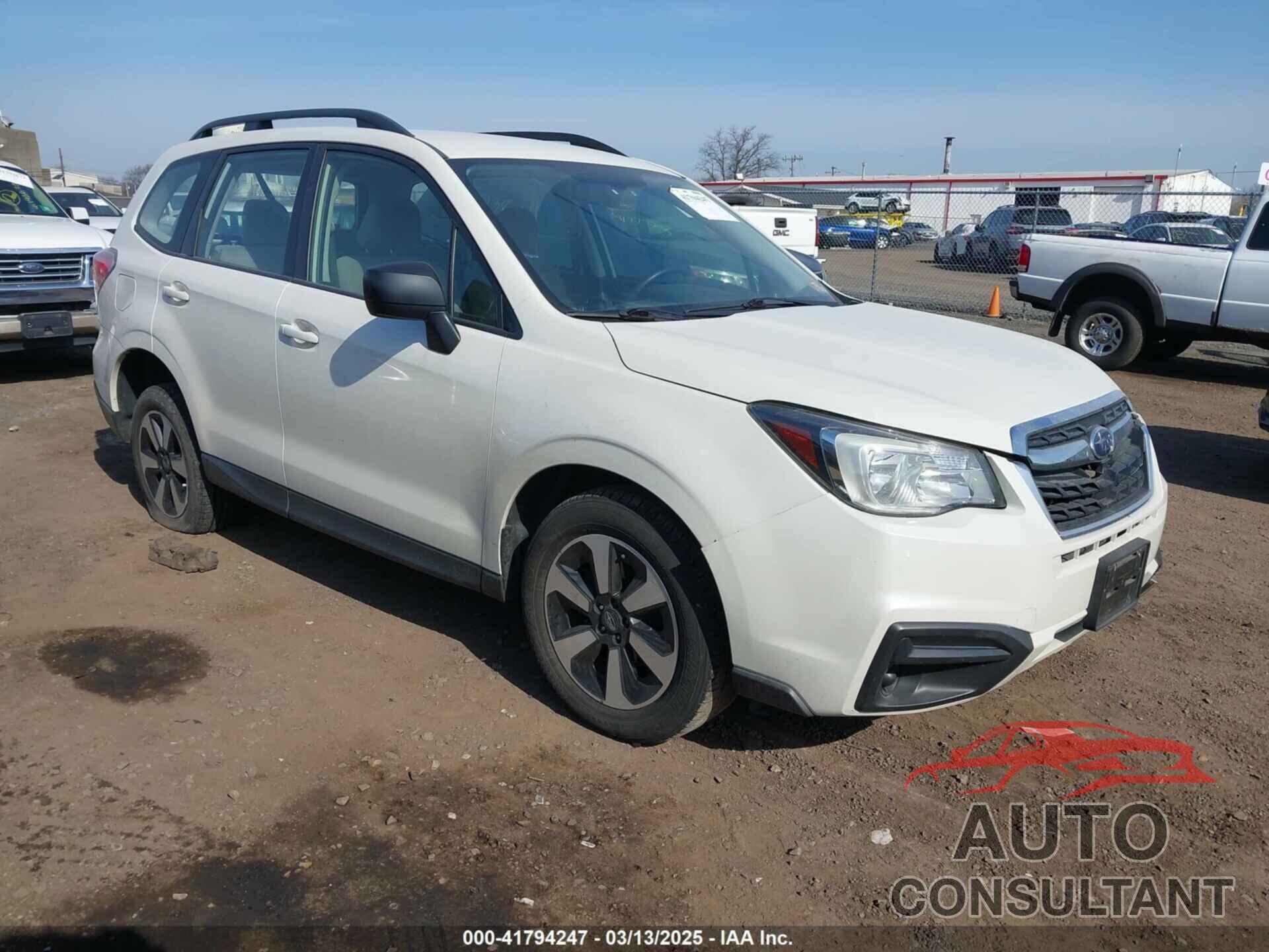 SUBARU FORESTER 2018 - JF2SJABC5JH409392