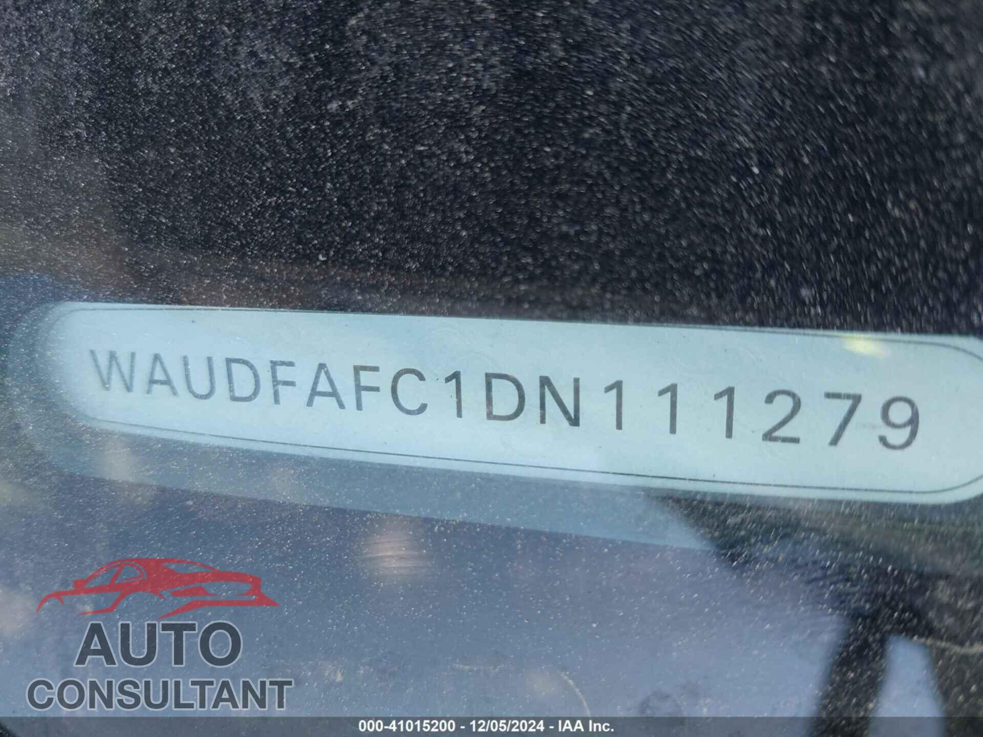 AUDI A6 2013 - WAUDFAFC1DN111279