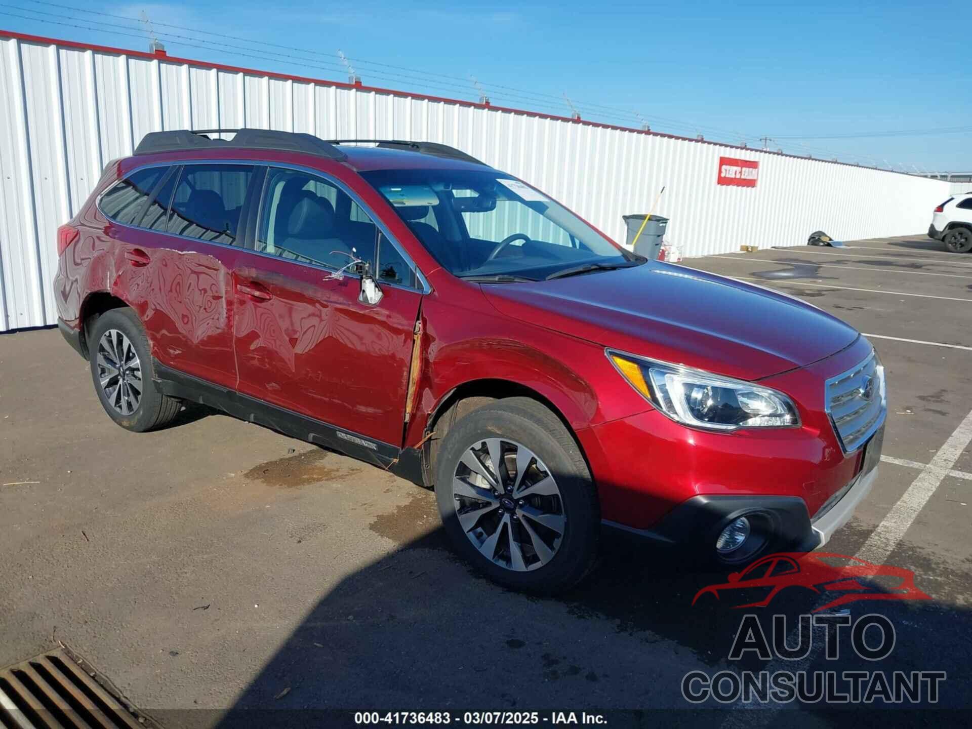SUBARU OUTBACK 2017 - 4S4BSENC9H3416637