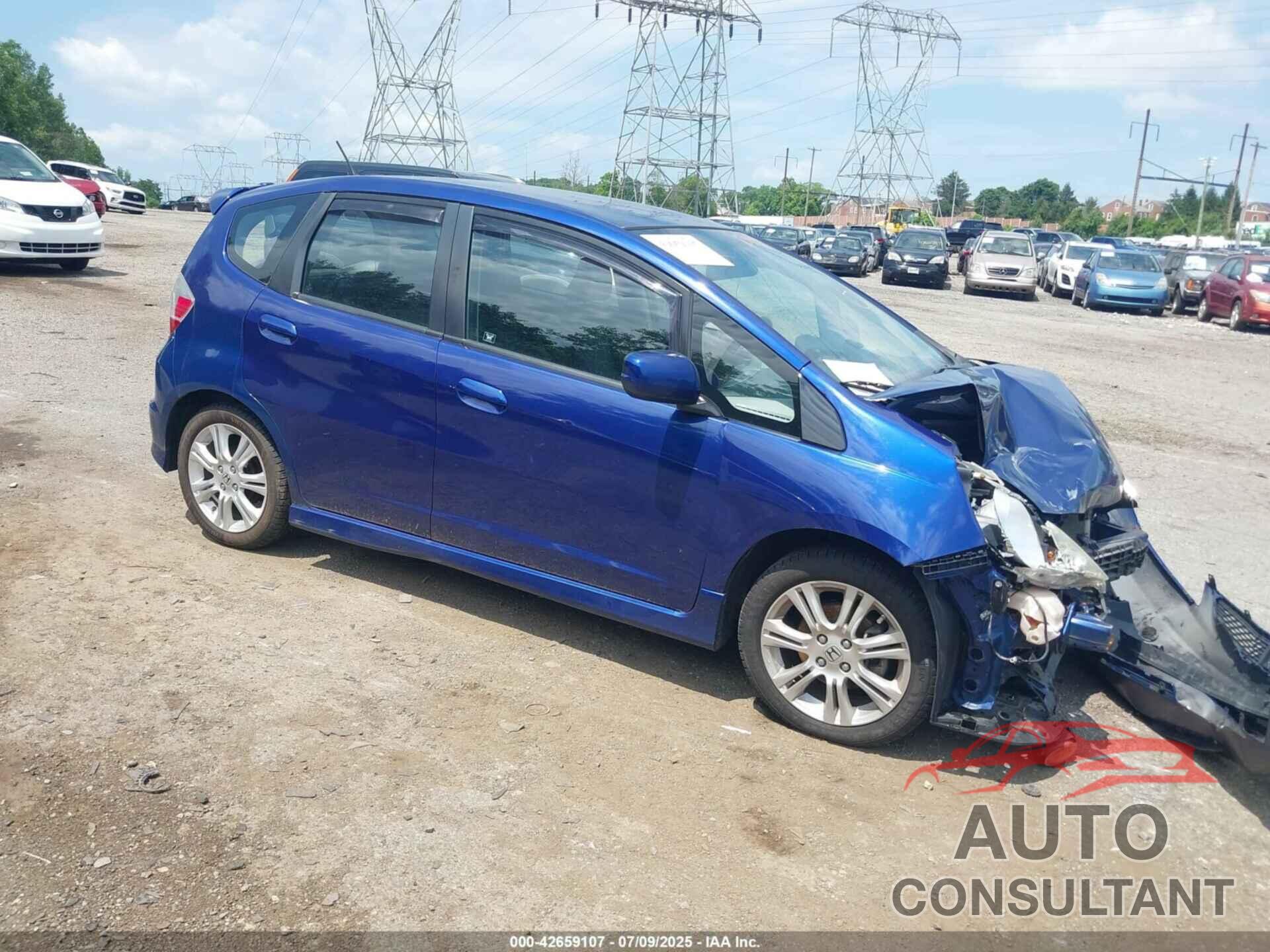 HONDA FIT SPORT 2009 - JHMGE884395049117