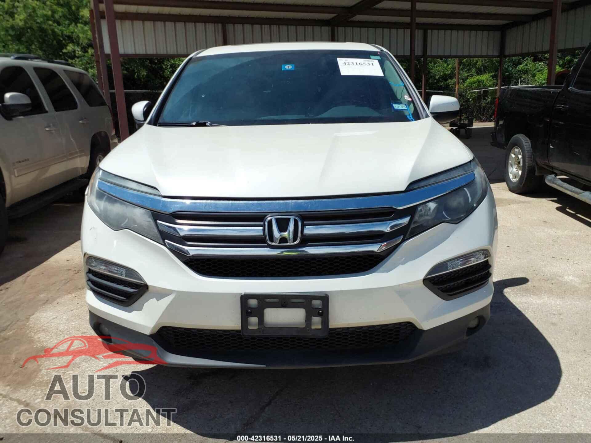 HONDA PILOT 2016 - 5FNYF5H53GB016137