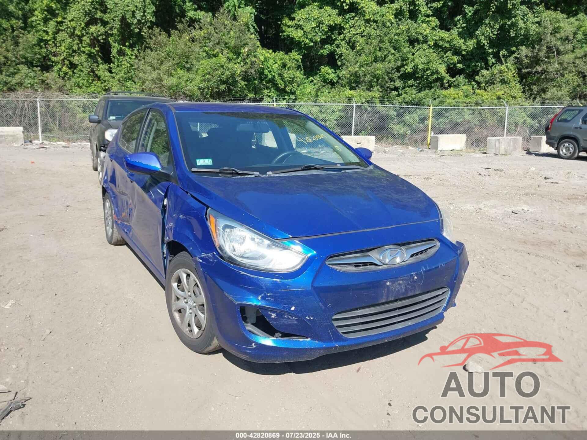 HYUNDAI ACCENT 2013 - KMHCT5AE0DU082236