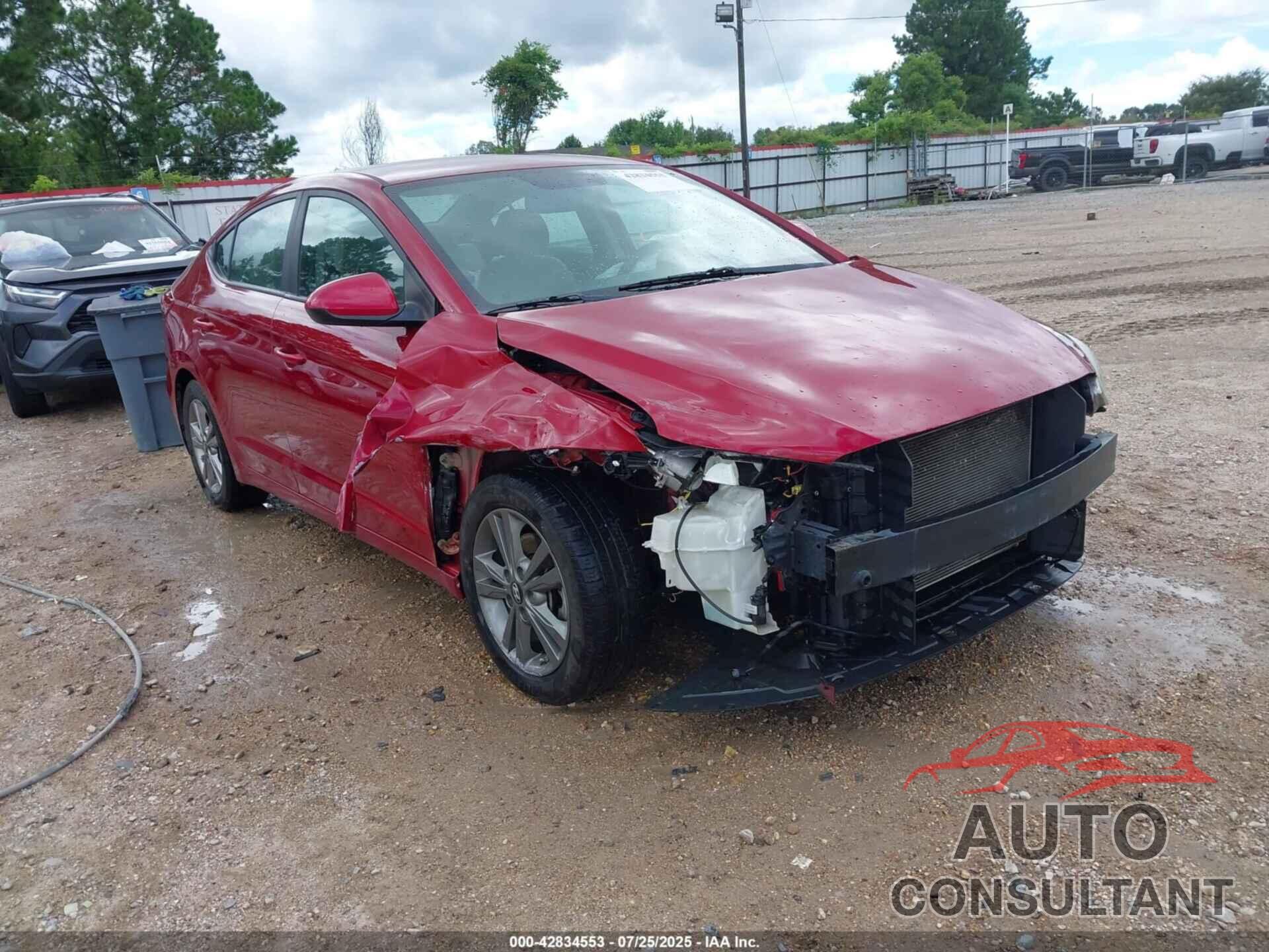 HYUNDAI ELANTRA 2018 - KMHD84LF3JU453312