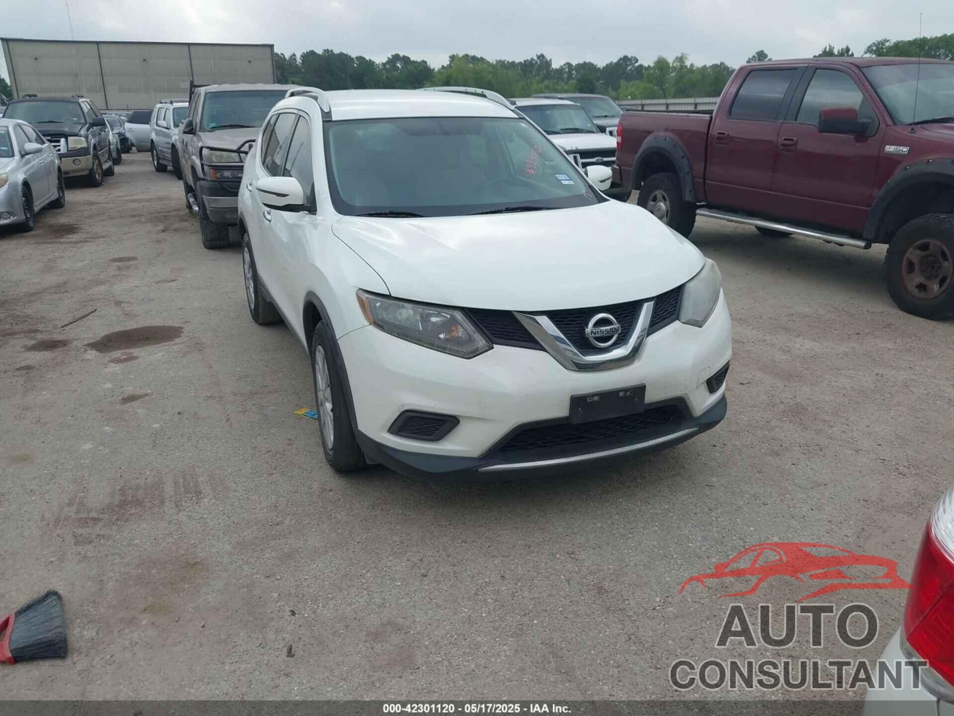 NISSAN ROGUE 2016 - KNMAT2MTXGP617905
