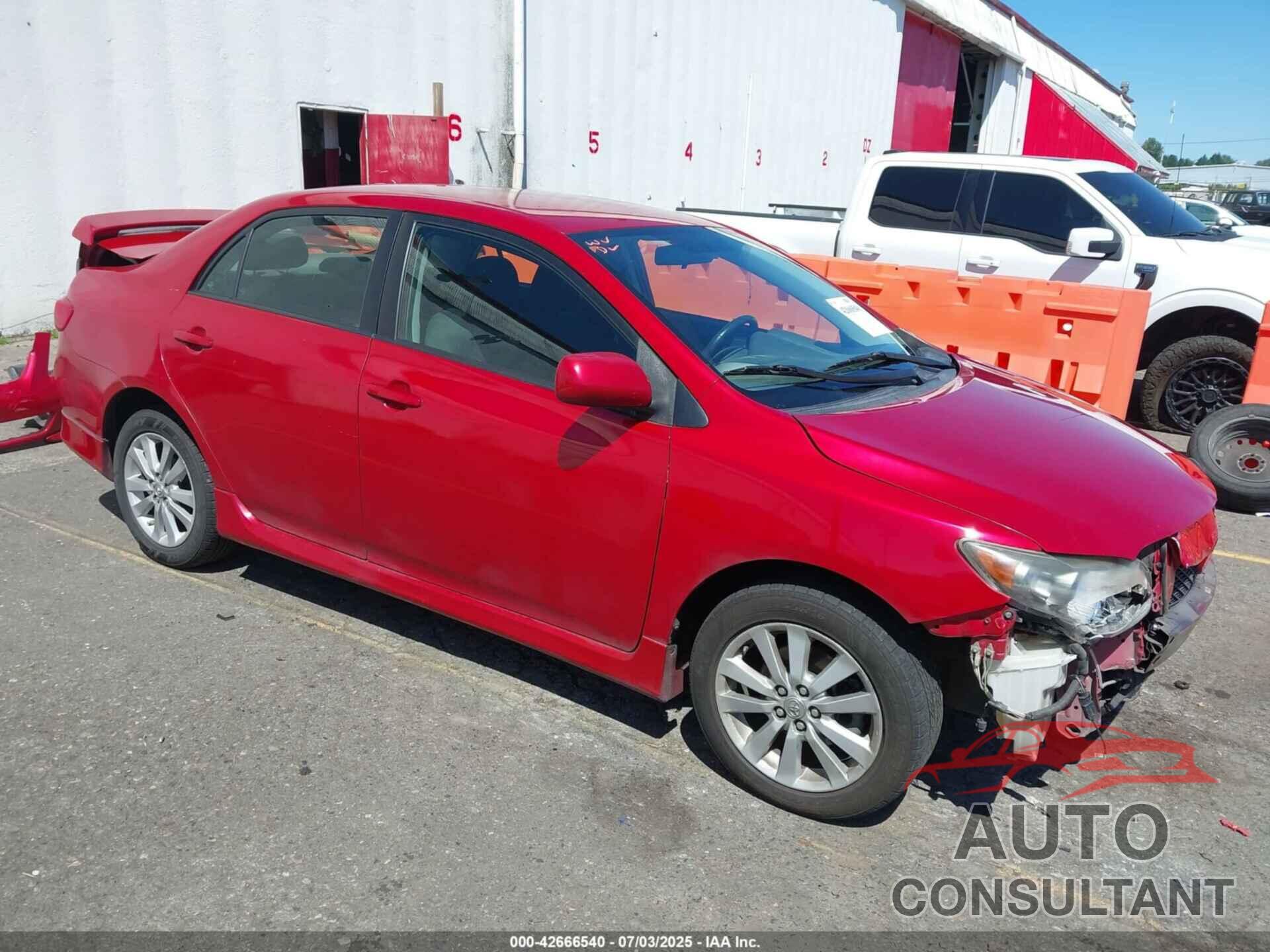 TOYOTA COROLLA 2009 - 1NXBU40E39Z066947