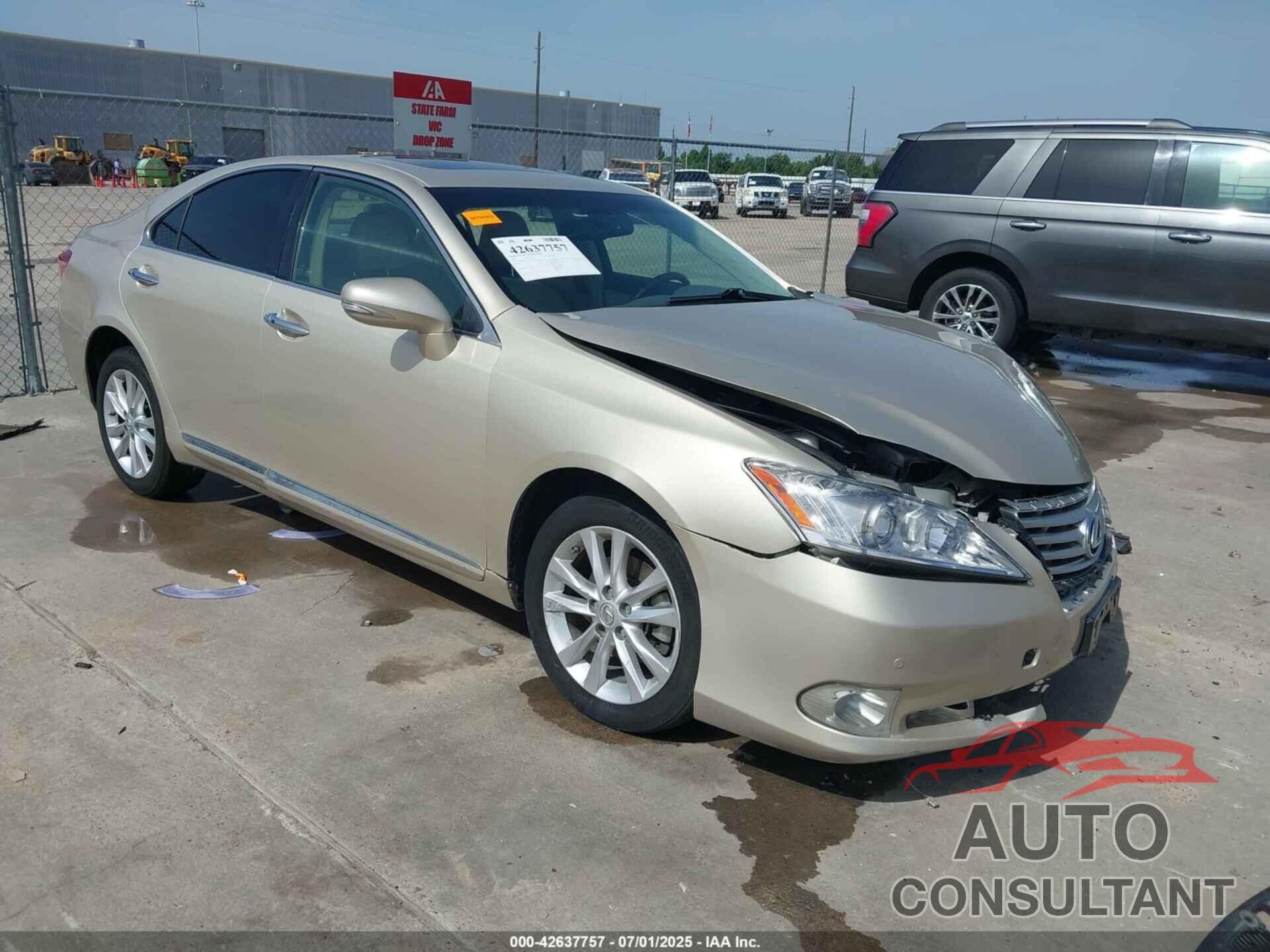 LEXUS ES 350 2012 - JTHBKIEG2C2511795
