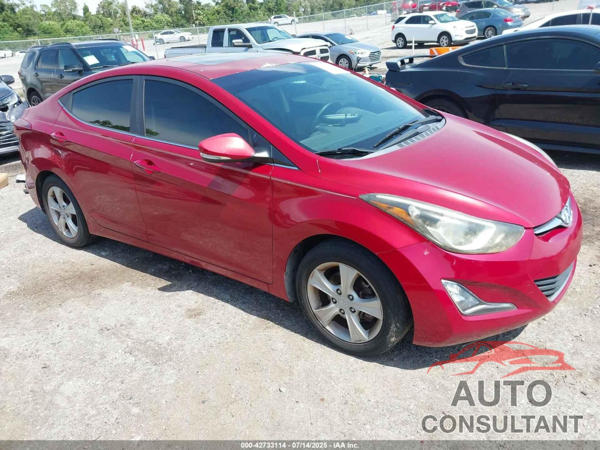 HYUNDAI ELANTRA 2016 - KMHDH4AE4GU623793