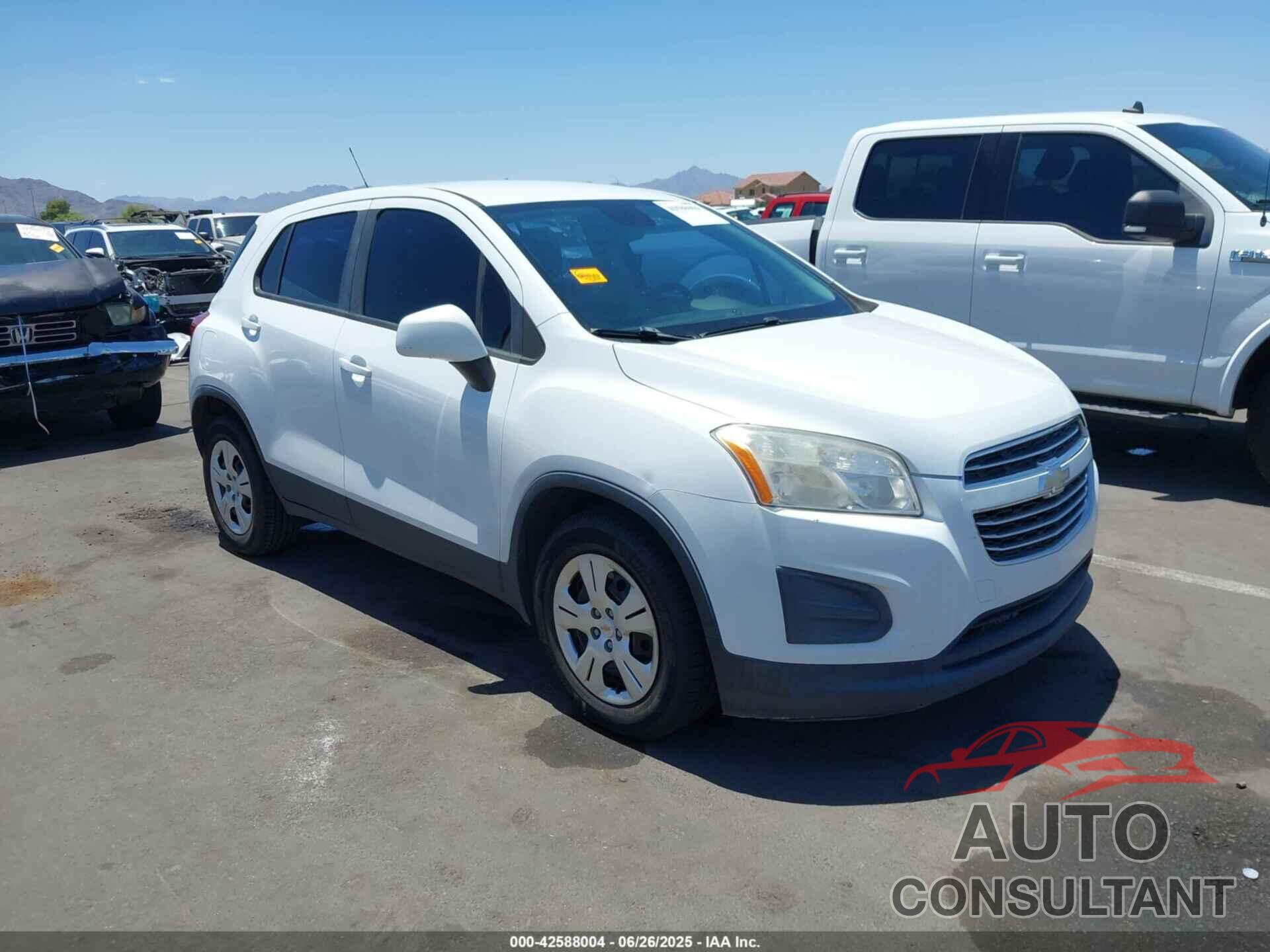 CHEVROLET TRAX 2016 - KL7CJKSB4GB631981