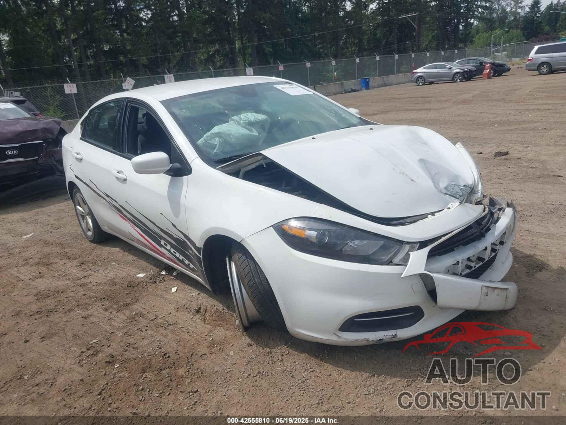DODGE DART 2015 - 1C3CDFBB0FD267762