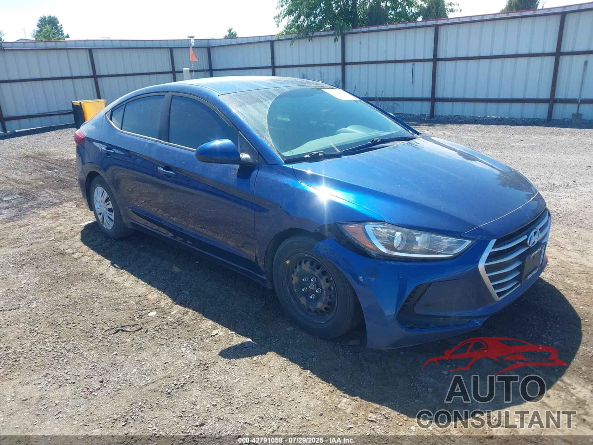 HYUNDAI ELANTRA 2018 - 5NPD74LFXJH301917