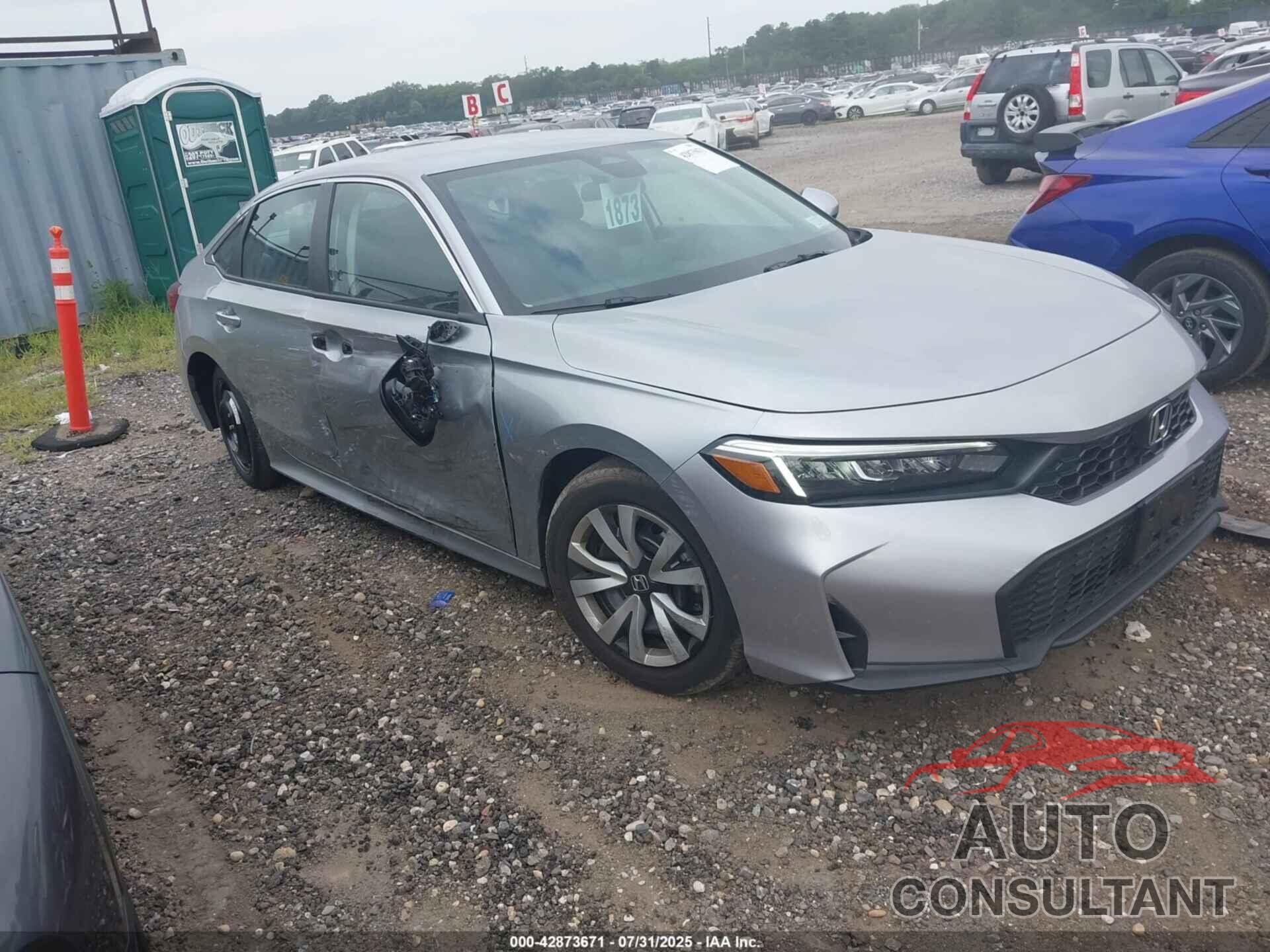 HONDA CIVIC 2025 - 2HGFE2F26SH547192