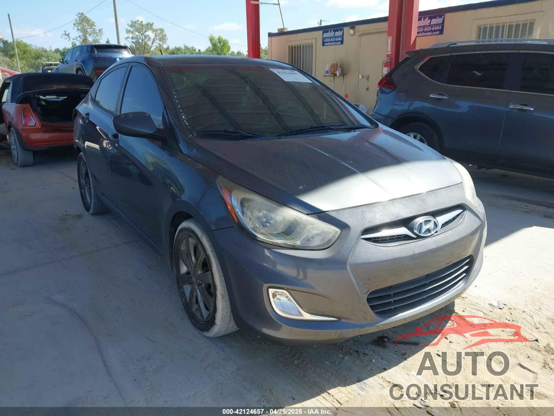 HYUNDAI ACCENT 2012 - KMHCU4AE5CU246327