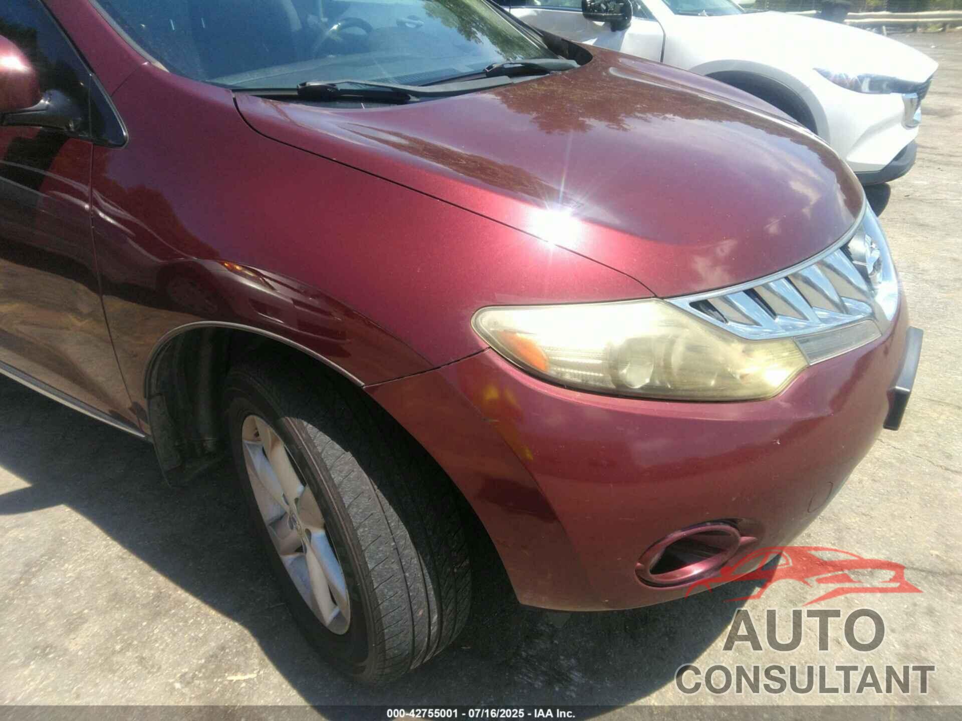 NISSAN MURANO 2009 - JN8AZ18U59W018340