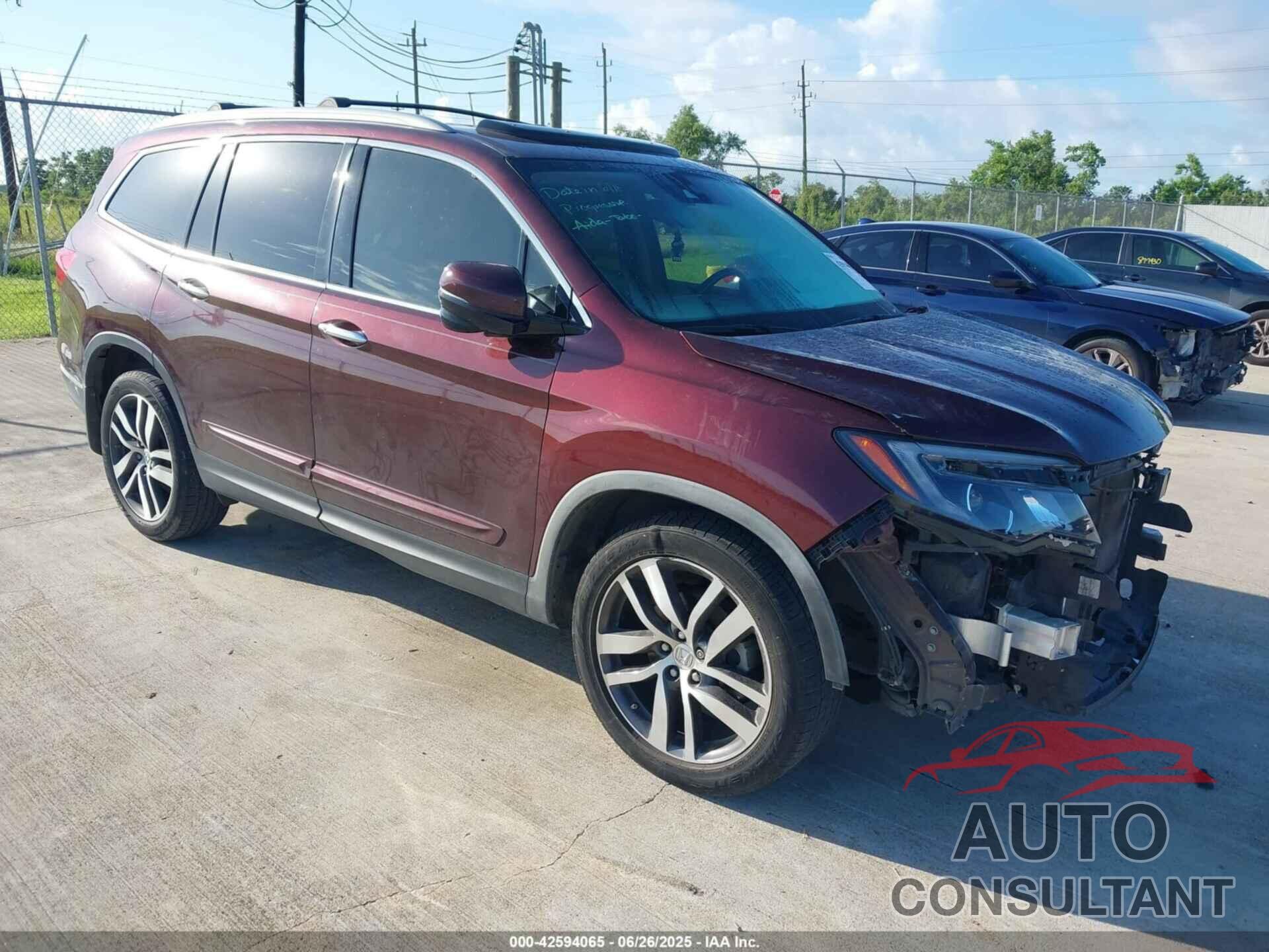 HONDA PILOT 2017 - 5FNYF5H96HB038413