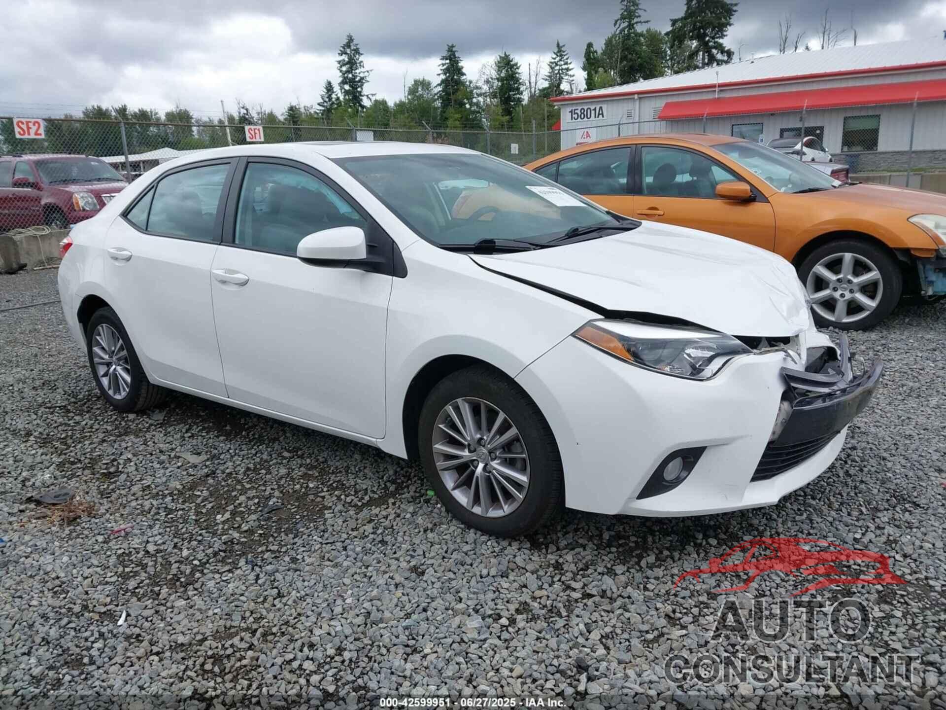 TOYOTA COROLLA 2015 - 2T1BURHE9FC347634