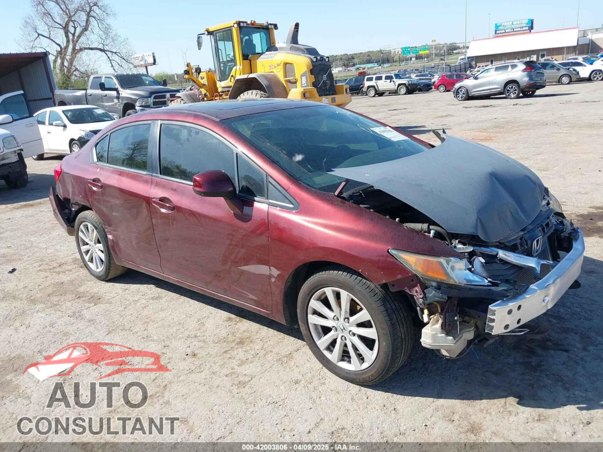 HONDA CIVIC 2012 - 19XFB2F9XCE044850