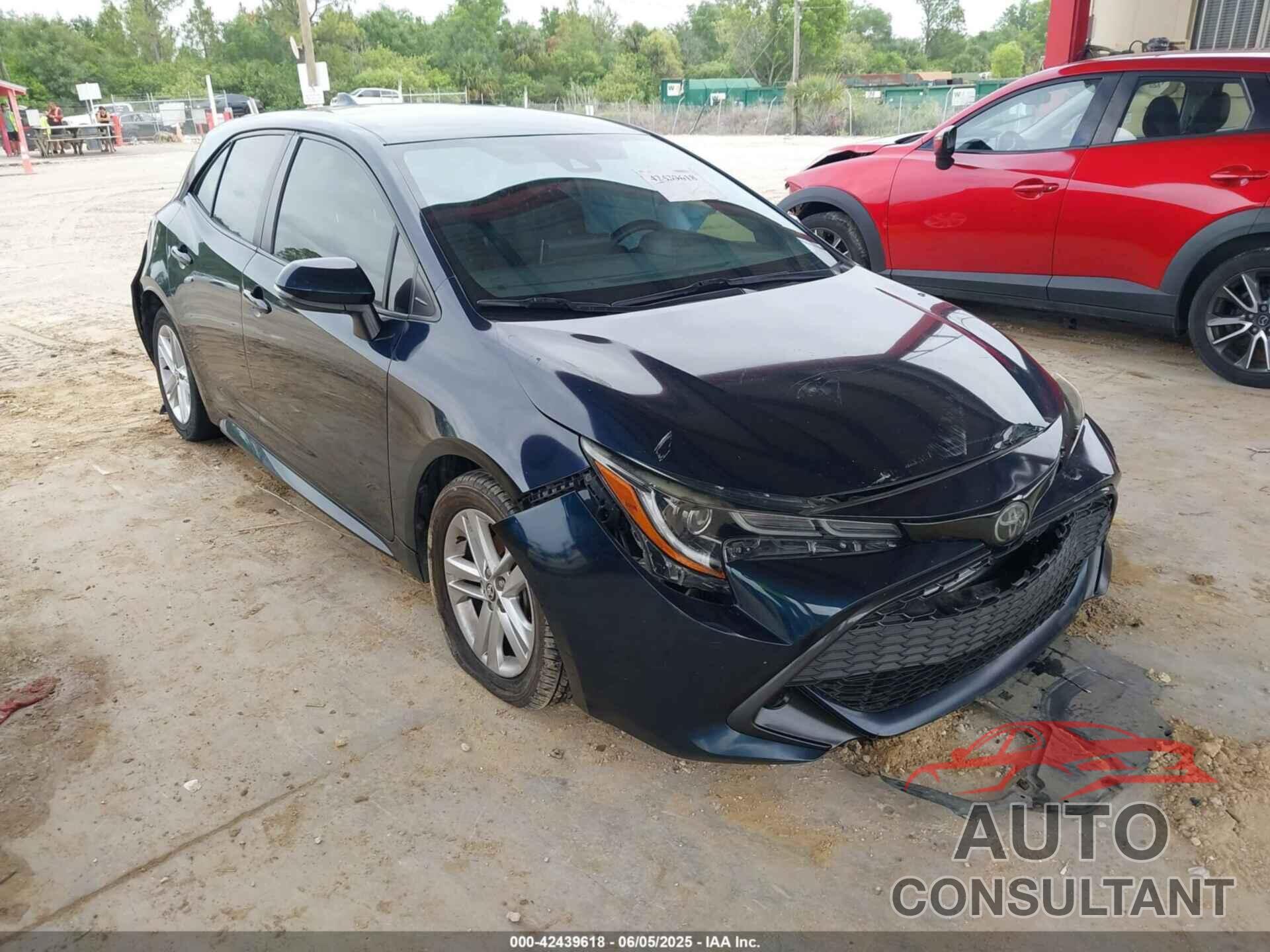 TOYOTA COROLLA 2019 - JTNK4RBE9K3049978