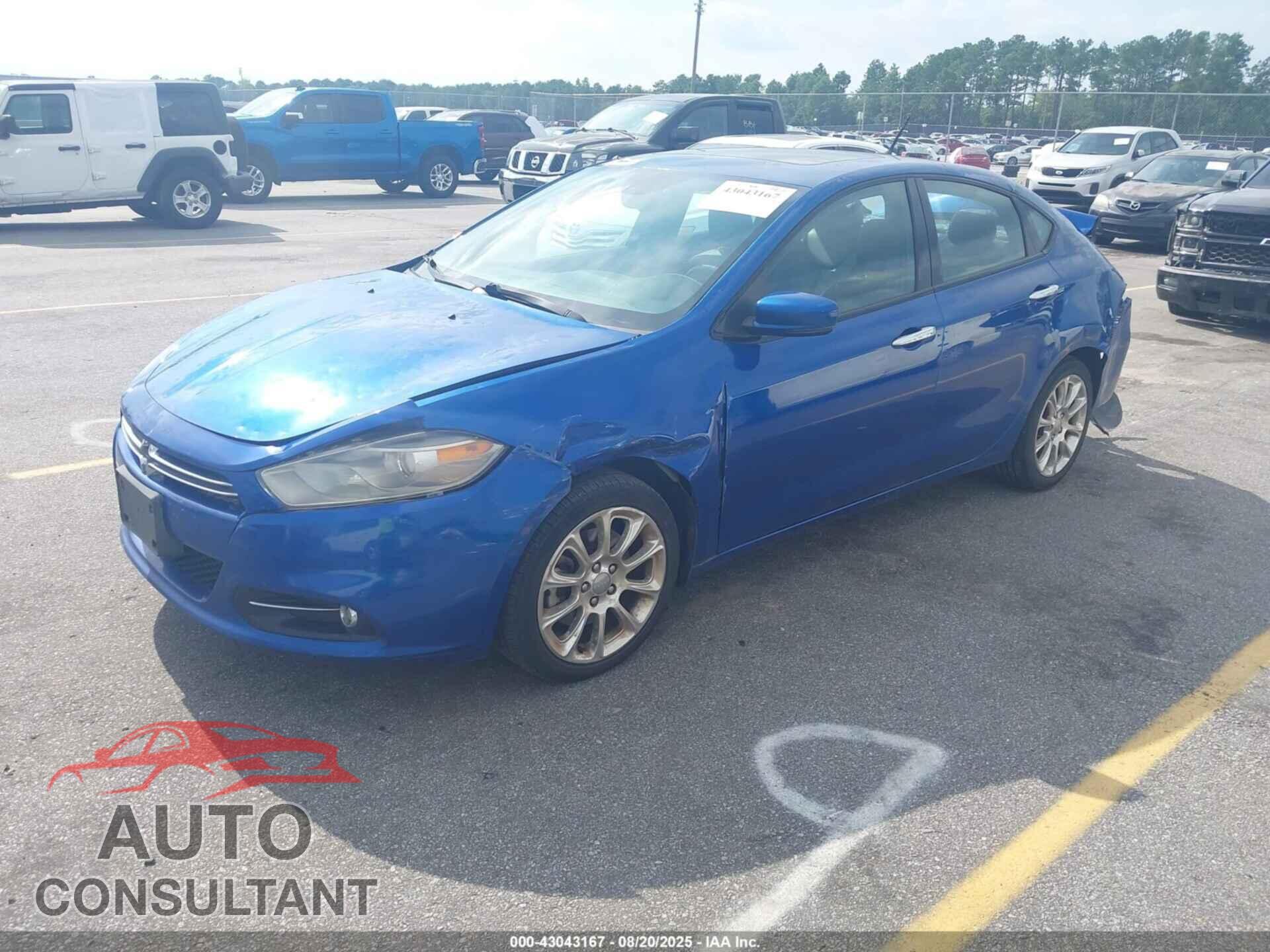 DODGE DART 2013 - 1C3CDFCA3DD334602