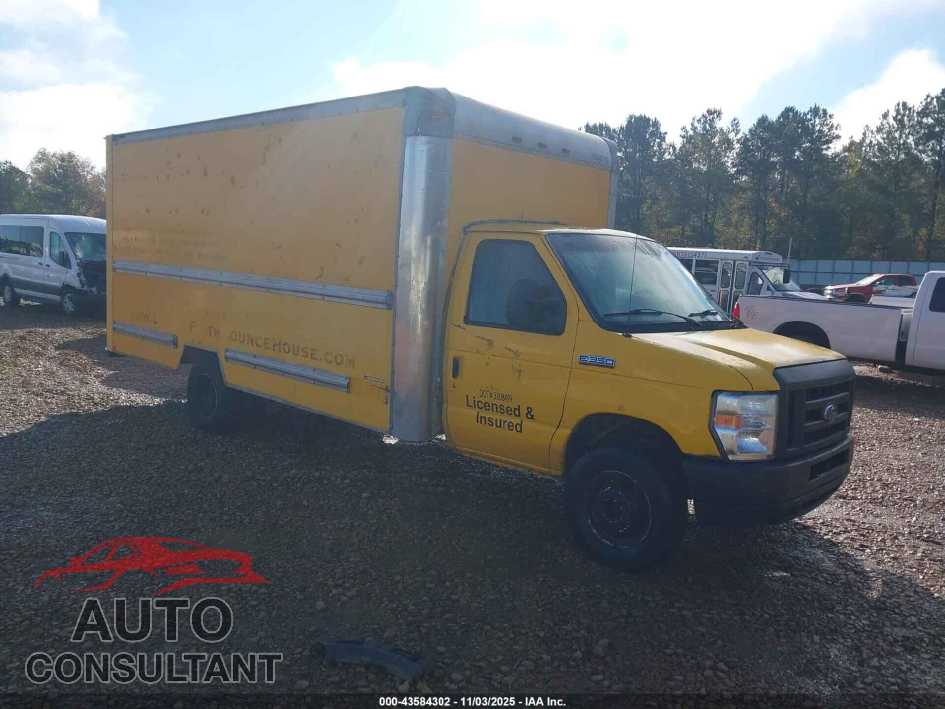 FORD E-350 CUTAWAY 2012 - 1FDWE3FS8CDA63250