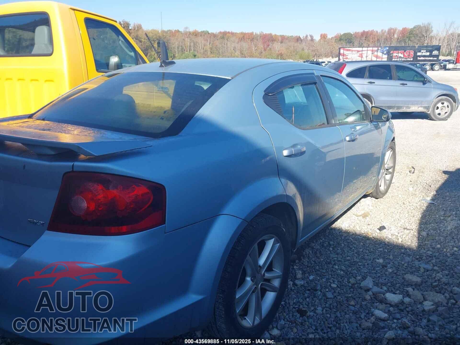 DODGE AVENGER 2013 - 1C3CDZCG7DN526363