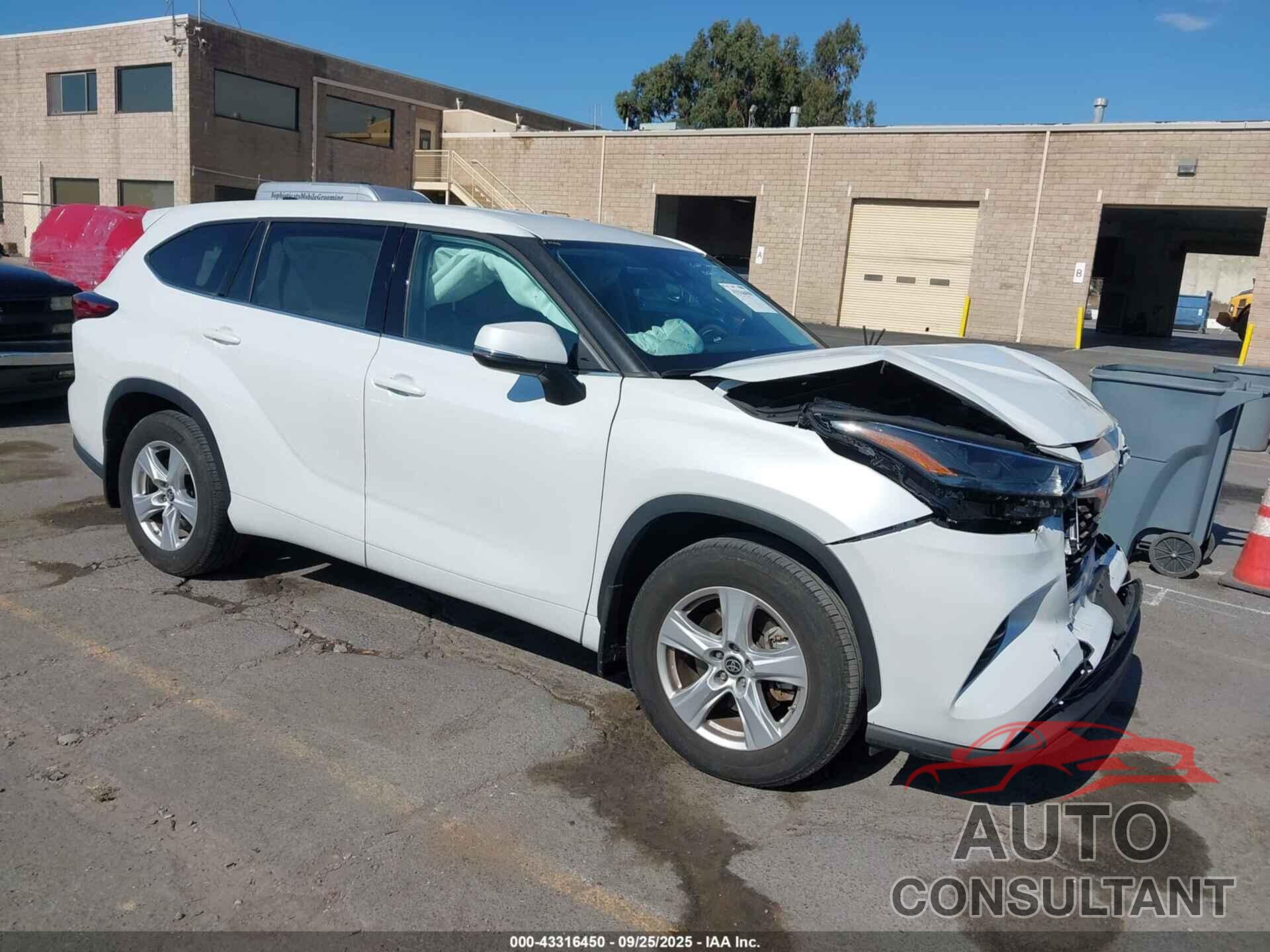 TOYOTA HIGHLANDER 2022 - 5TDBZRBH5NS576399