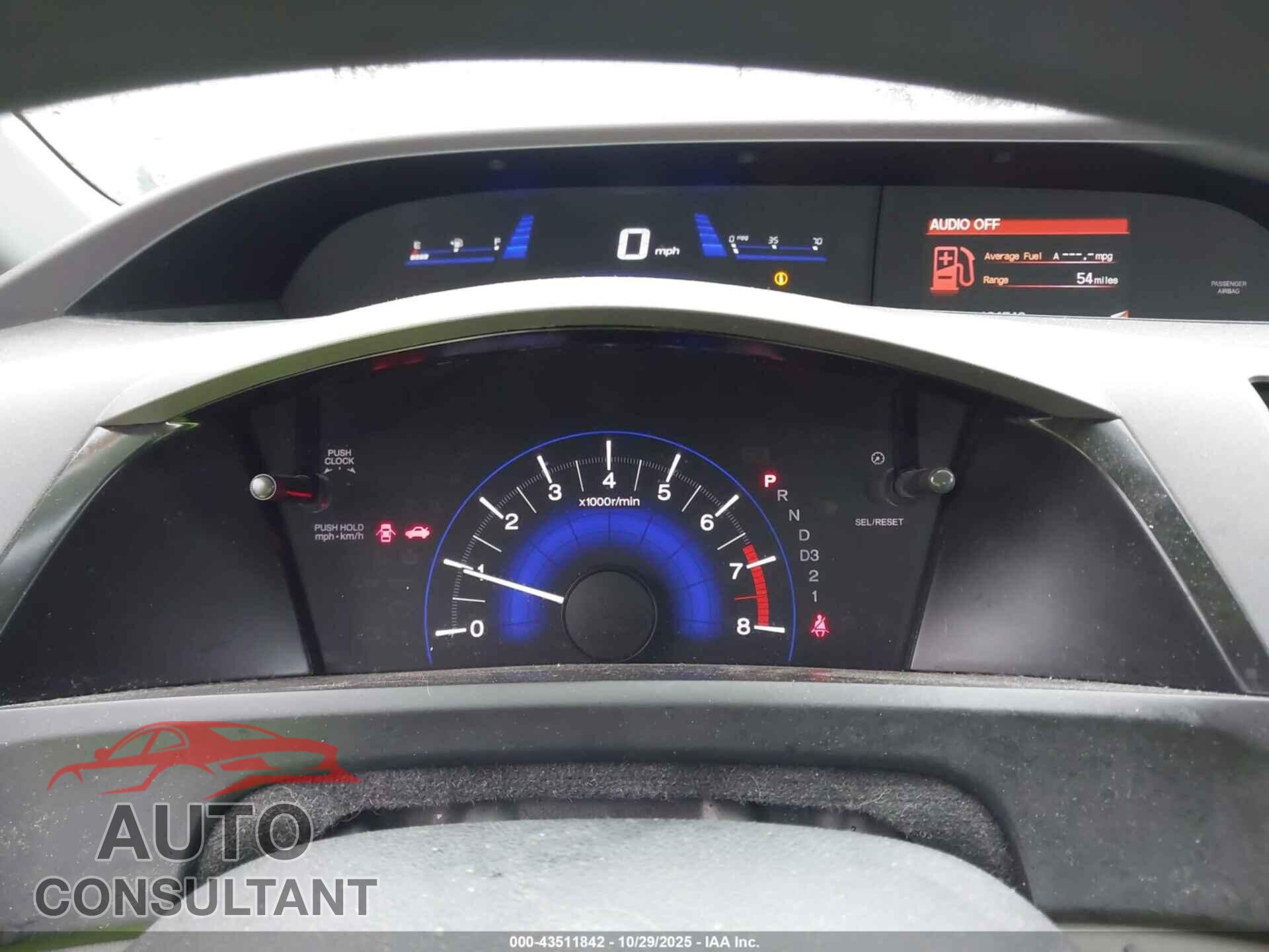 HONDA CIVIC 2012 - 19XFB2F59CE042004