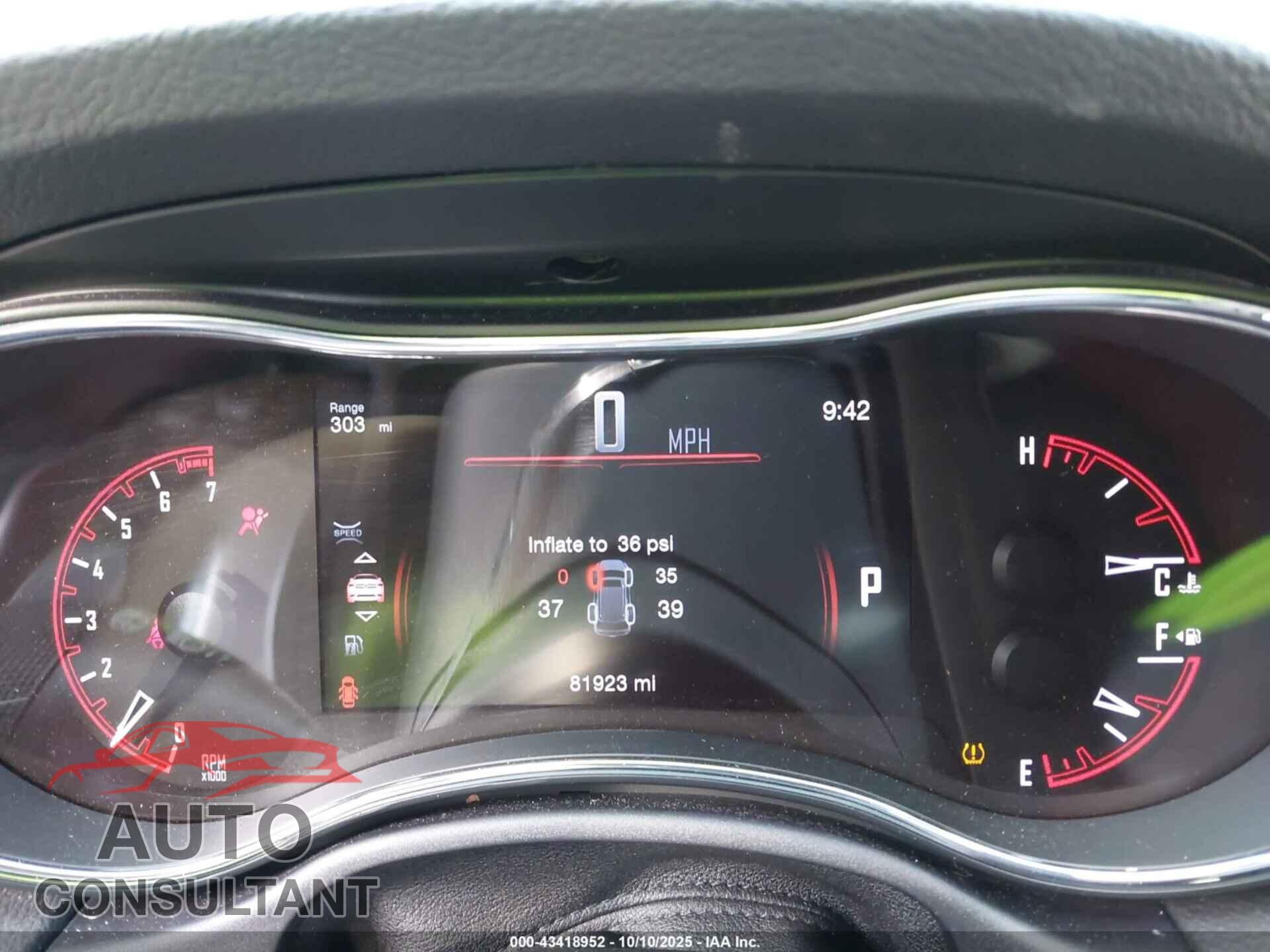 DODGE DURANGO 2017 - 1C4RDJAG3HC839874