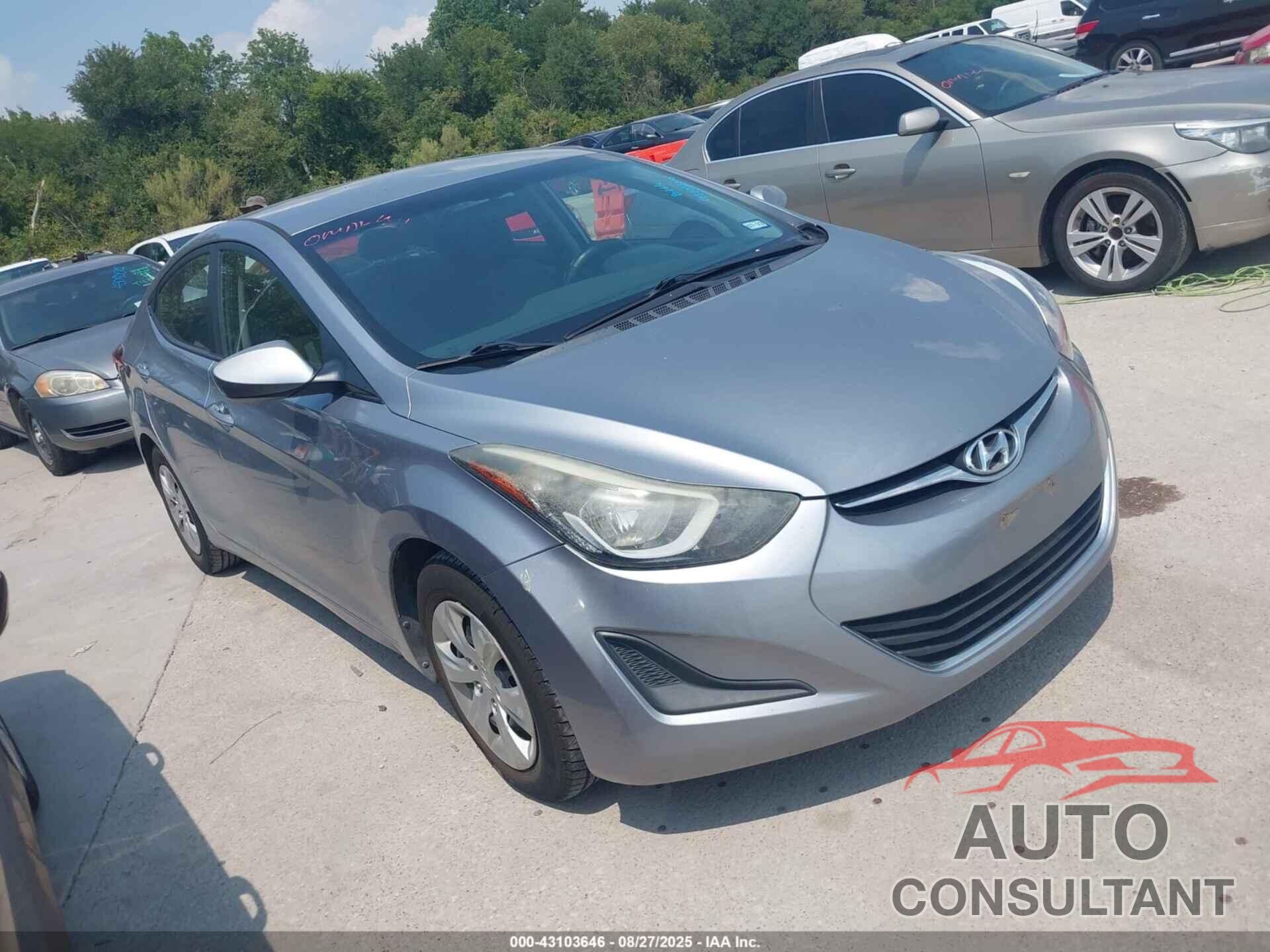 HYUNDAI ELANTRA 2016 - 5NPDH4AE6GH738653