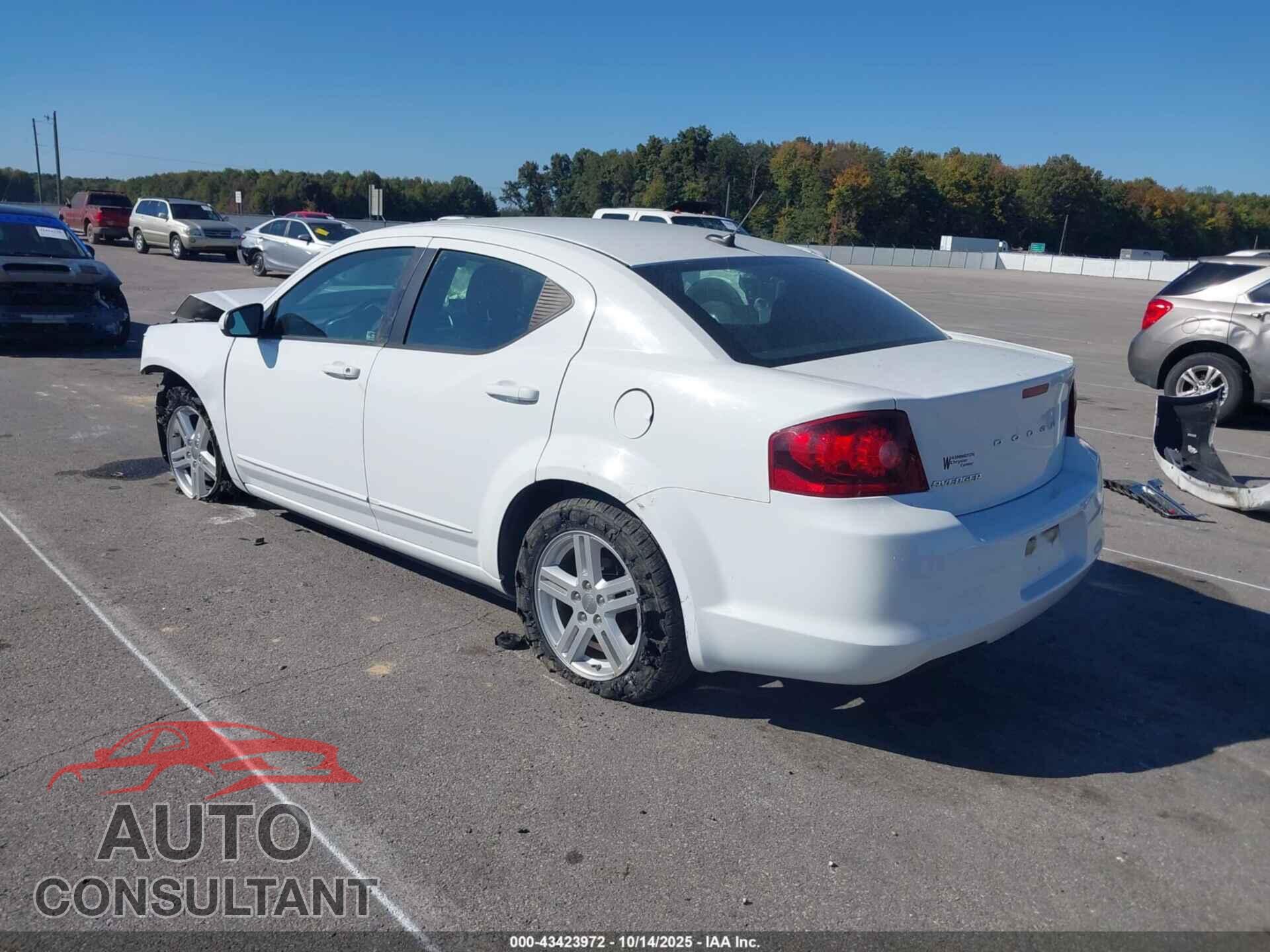 DODGE AVENGER 2012 - 1C3CDZCB8CN209193