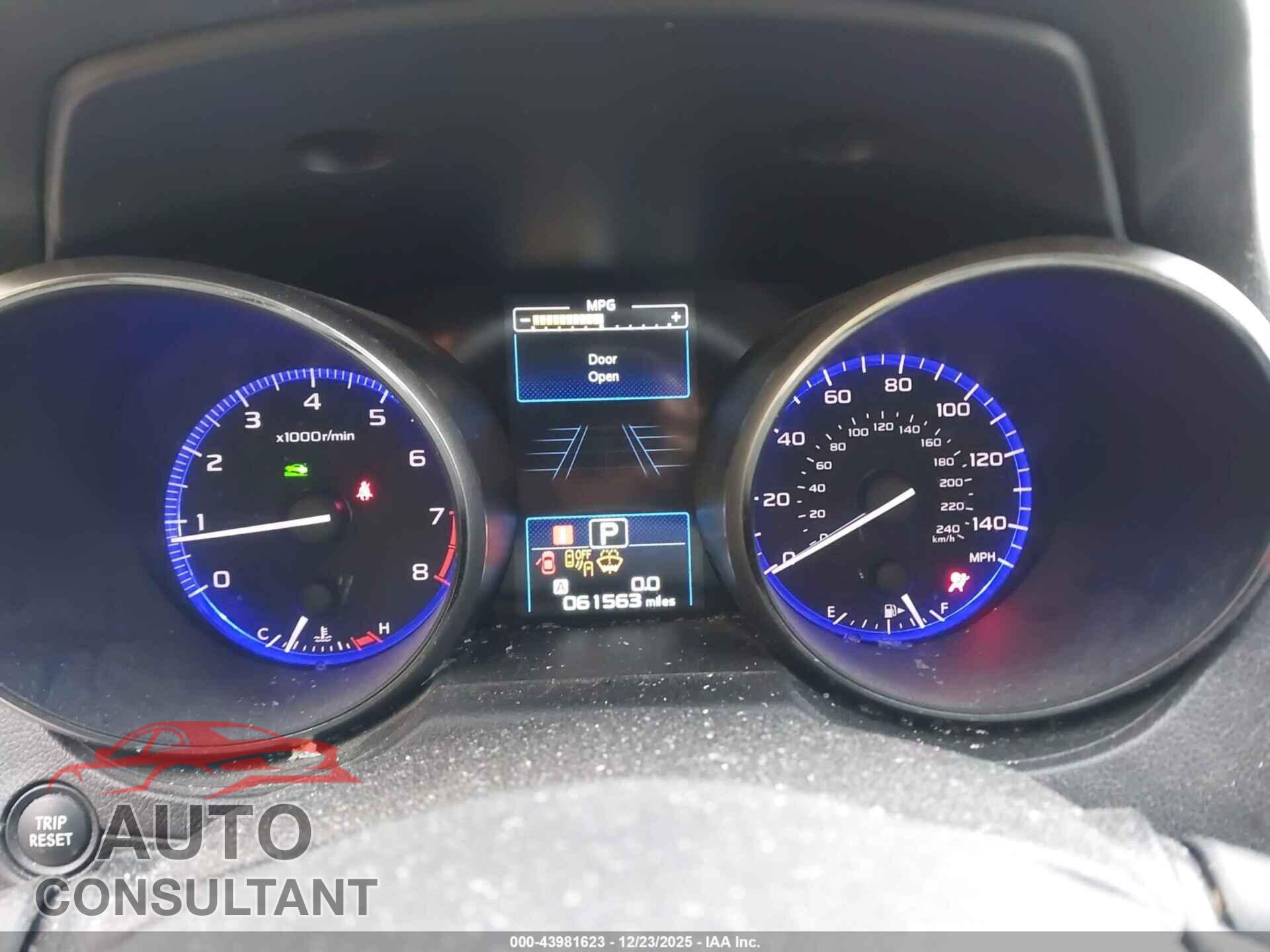 SUBARU OUTBACK 2017 - 4S4BSAHC9H3304912