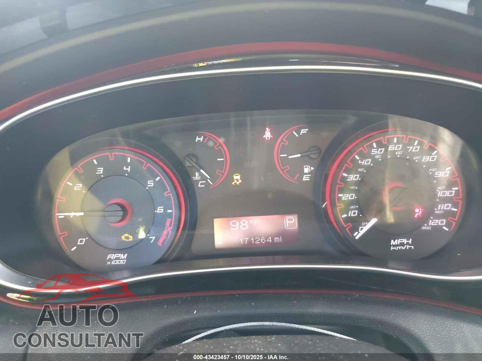 DODGE DART 2015 - 1C3CDFBB3FD247750