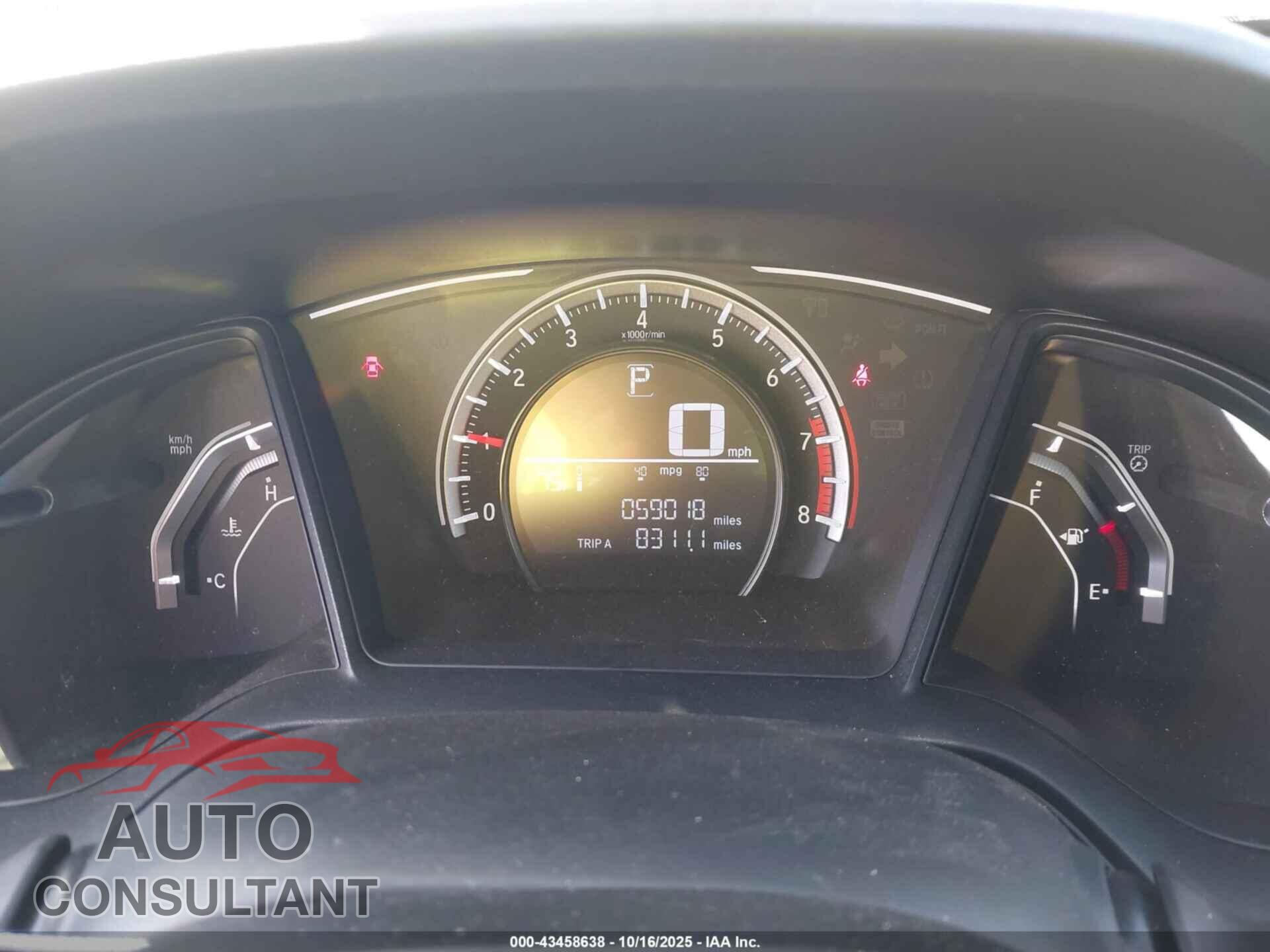 HONDA CIVIC 2017 - 2HGFC2F56HH569167