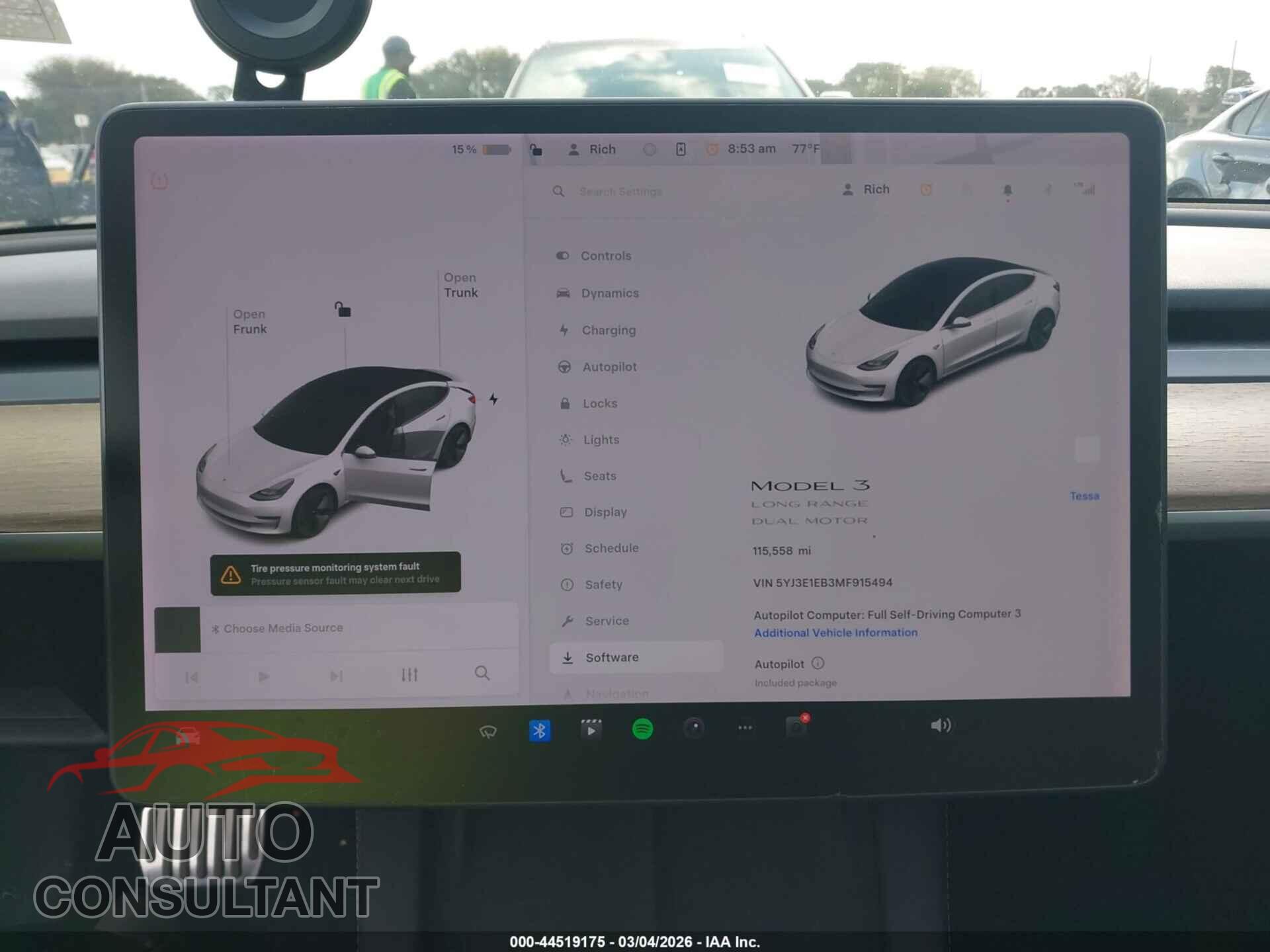 TESLA MODEL 3 2021 - 5YJ3E1EB3MF915494