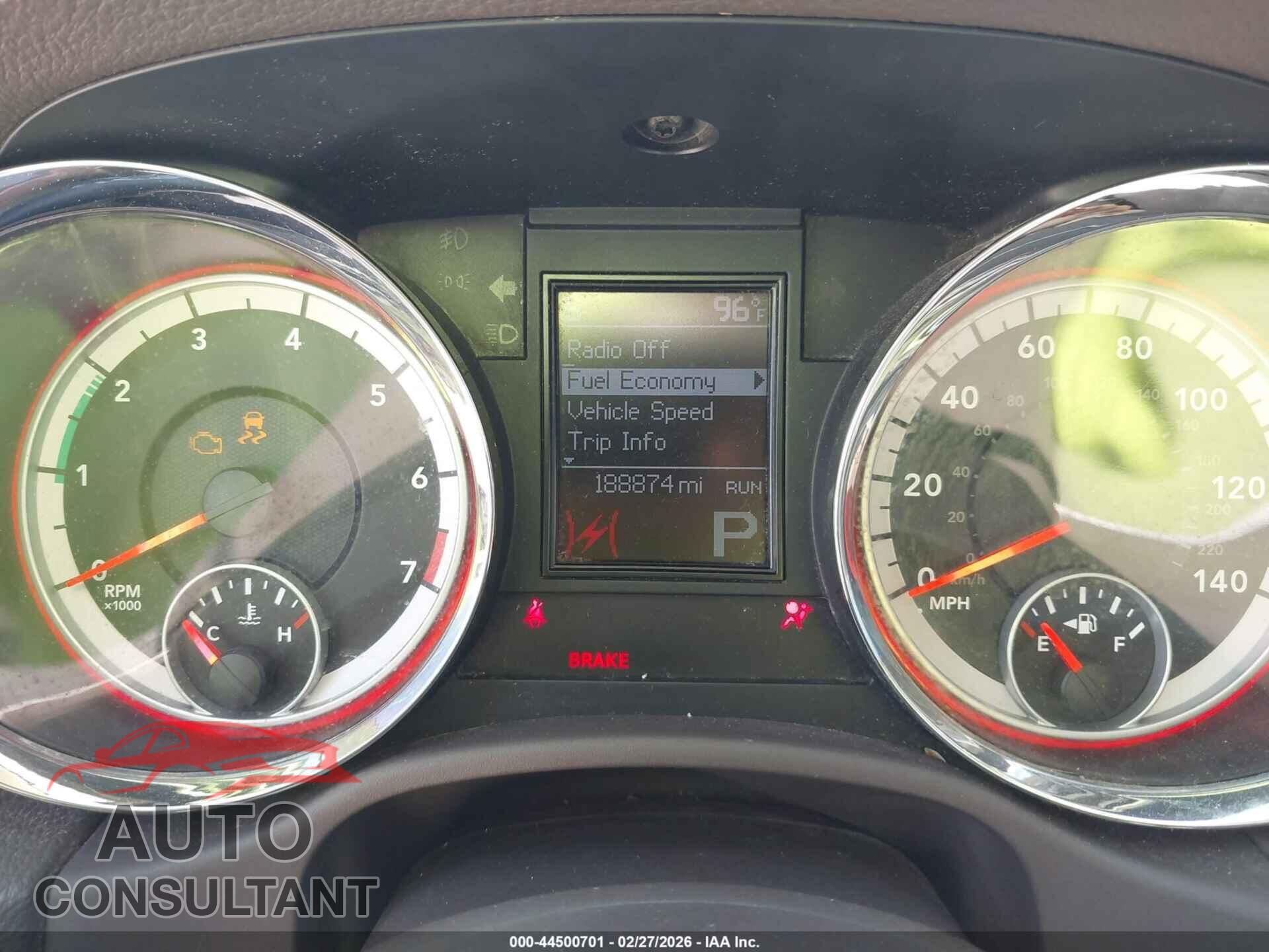 DODGE DURANGO 2013 - 1C4RDHAGXDC527330
