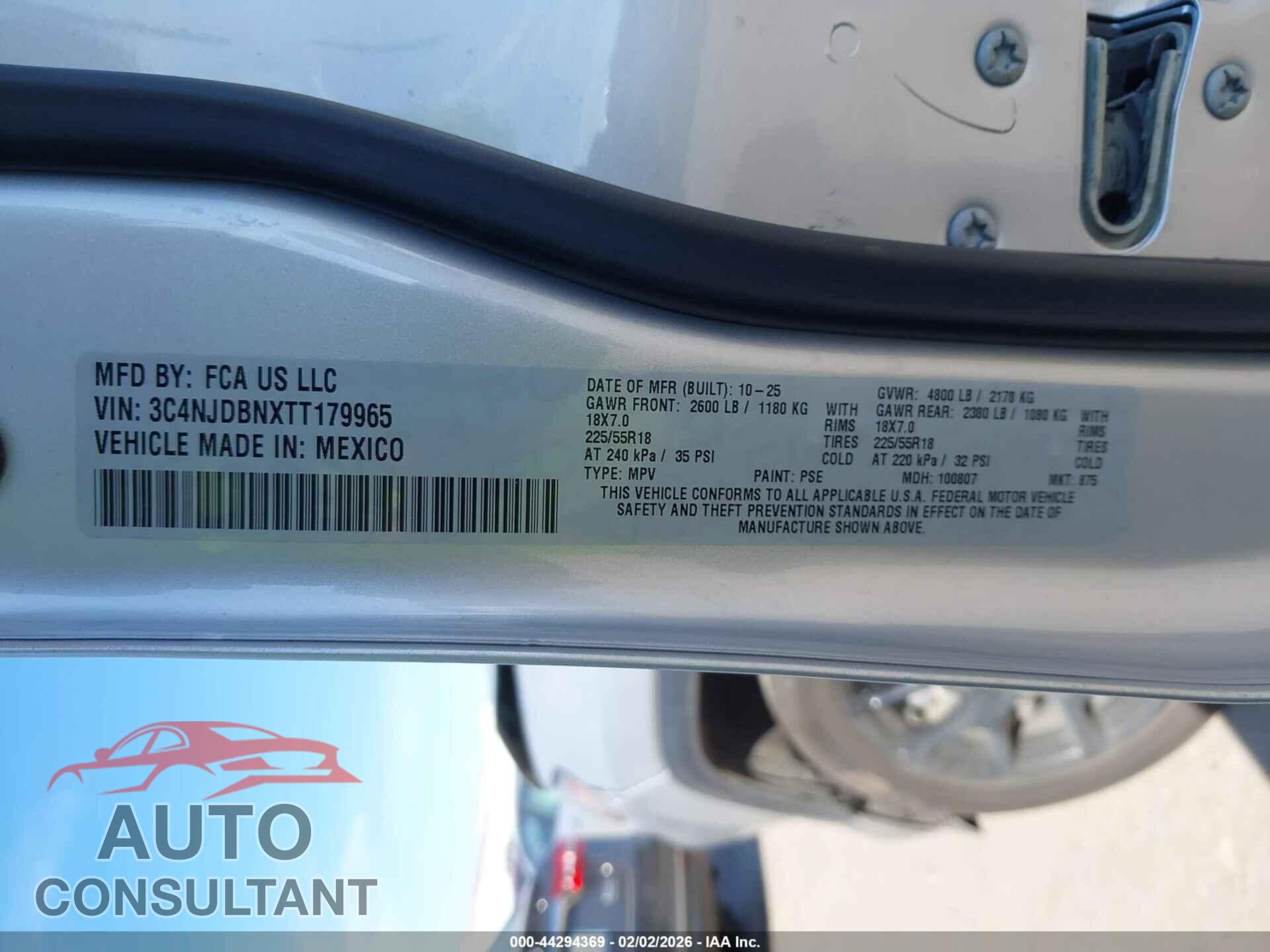 JEEP COMPASS 2026 - 3C4NJDBNXTT179965